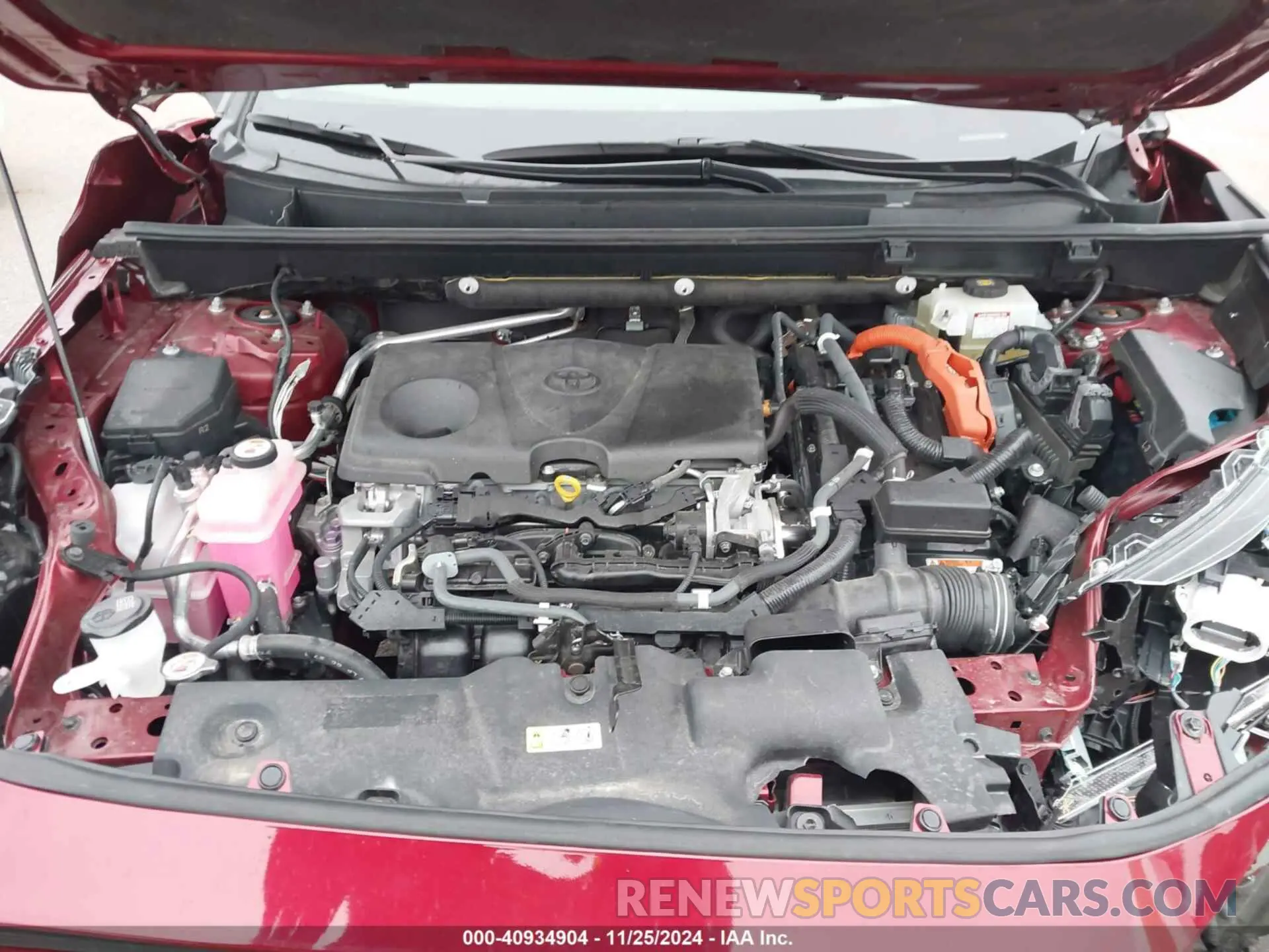 10 fotografías del automóvil dañado JTMDWRFVXKD034482 TOYOTA RAV4 HYBRID 2019