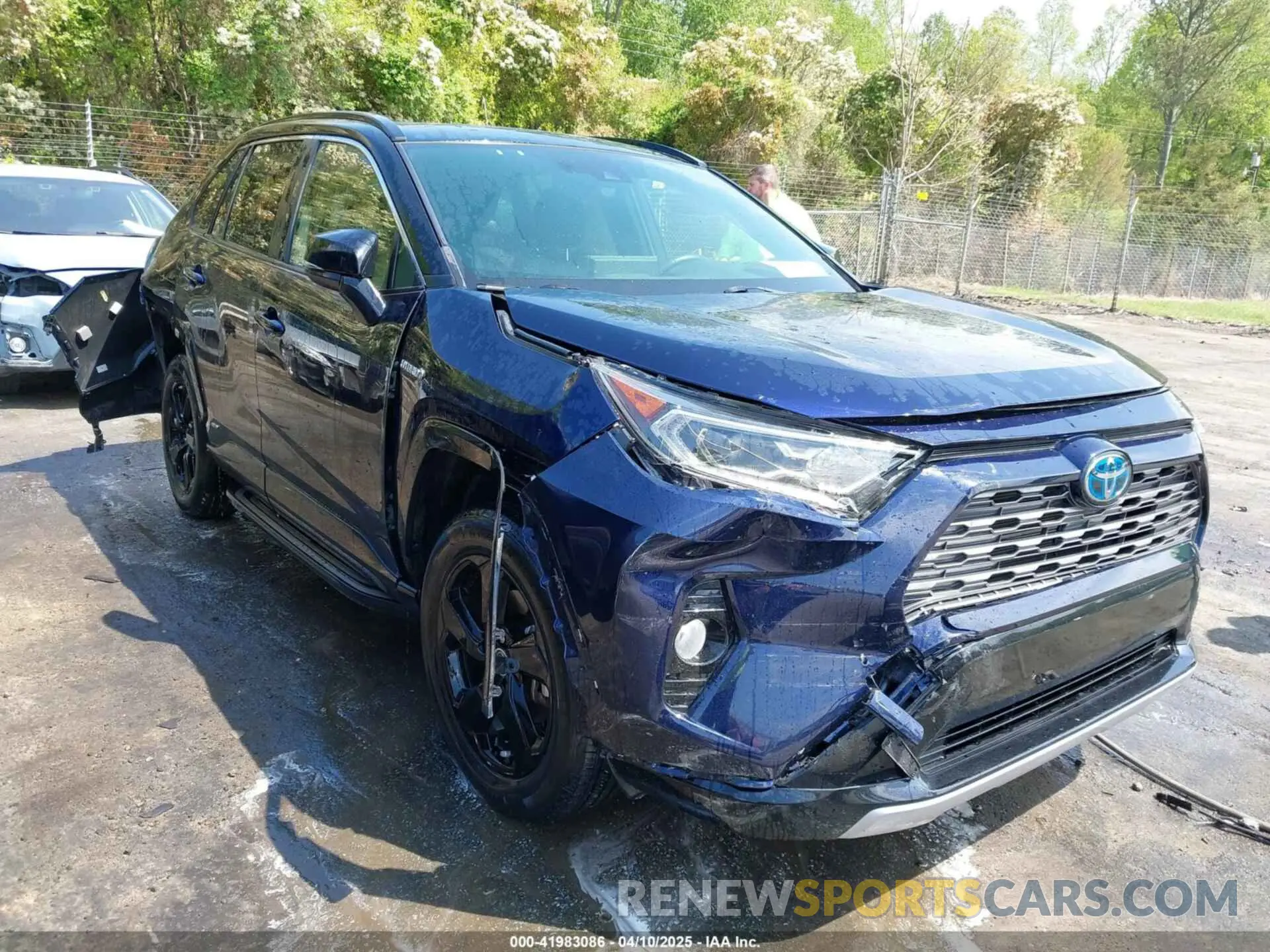 1 fotografías del automóvil dañado JTMEWRFV1KJ017043 TOYOTA RAV4 HYBRID 2019