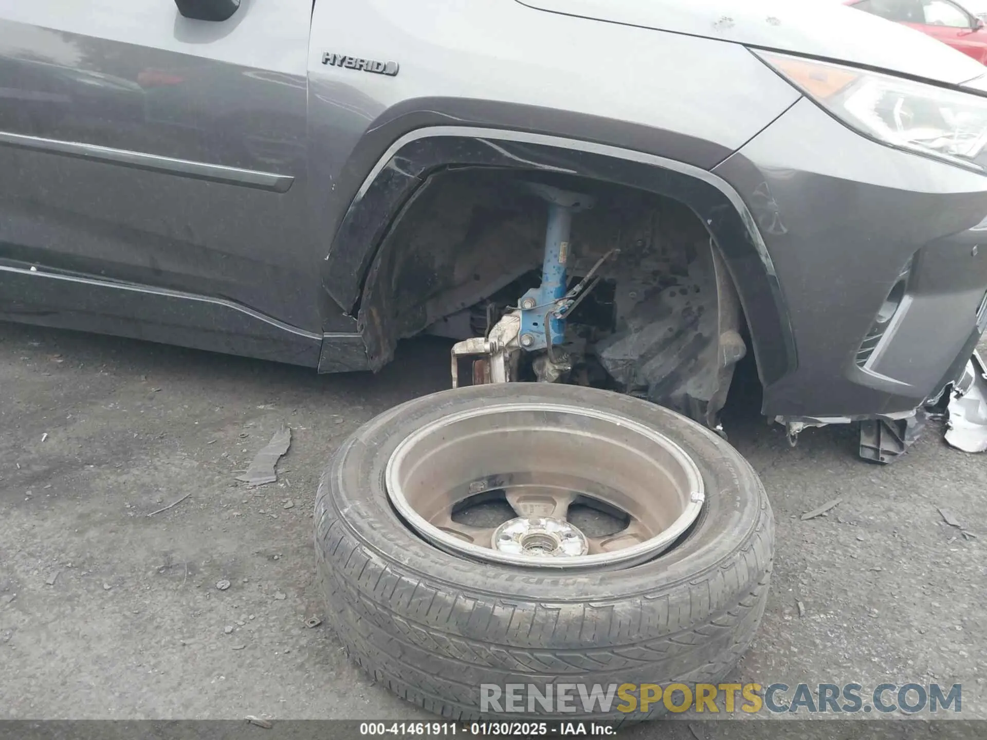 12 fotografías del automóvil dañado JTMEWRFV1KJ023537 TOYOTA RAV4 HYBRID 2019