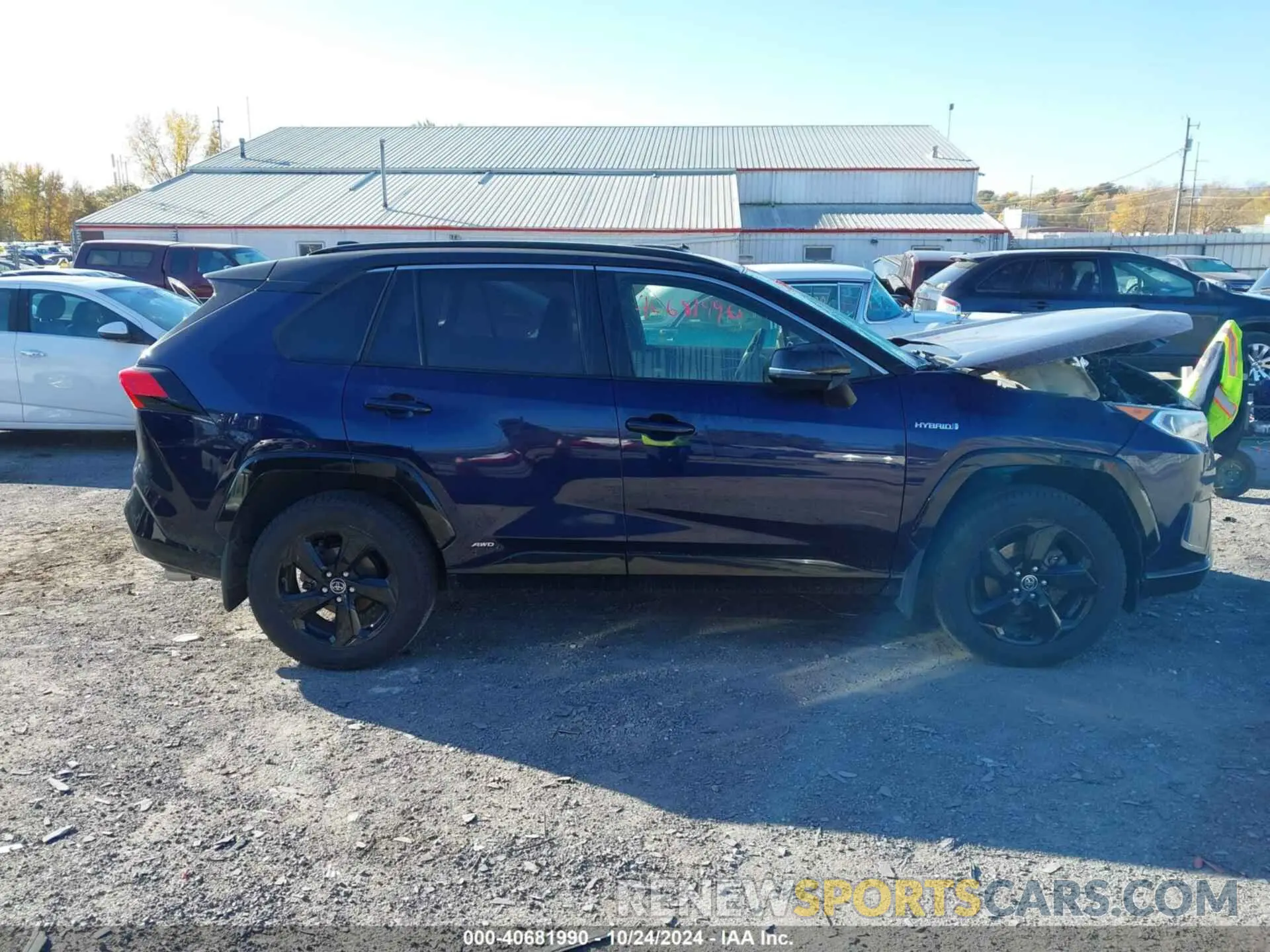 13 fotografías del automóvil dañado JTMEWRFV2KJ002390 TOYOTA RAV4 HYBRID 2019