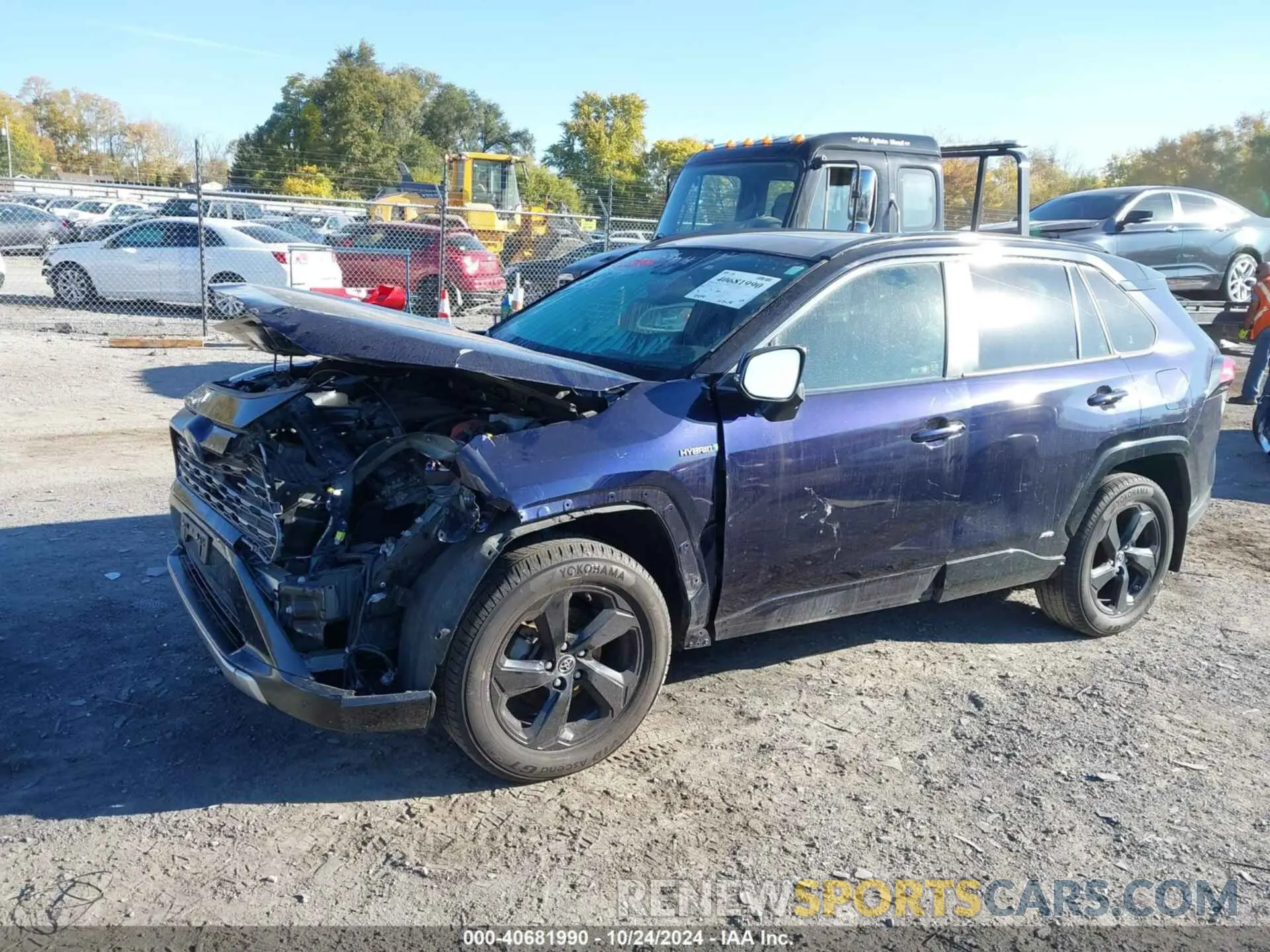 2 fotografías del automóvil dañado JTMEWRFV2KJ002390 TOYOTA RAV4 HYBRID 2019