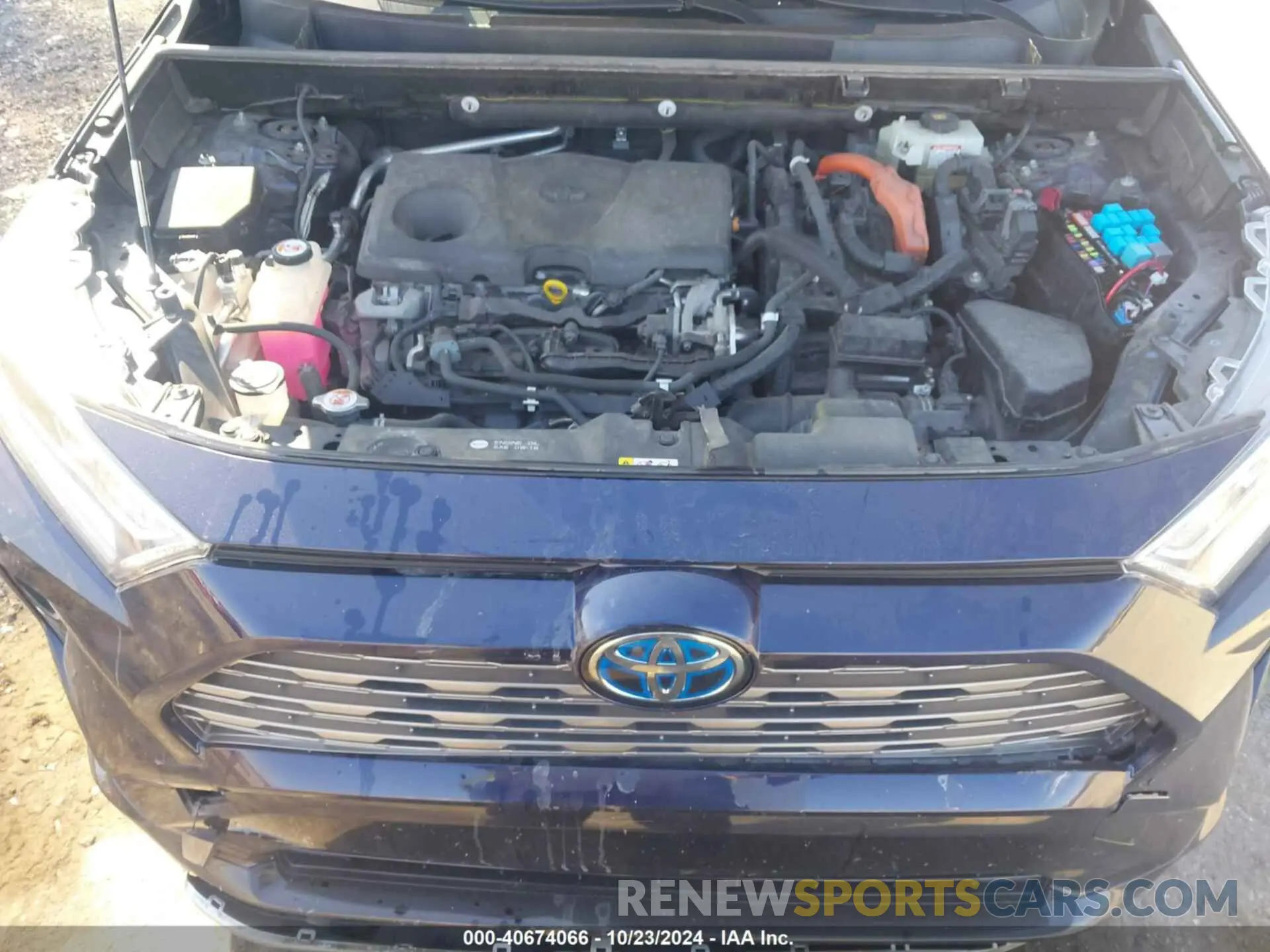 10 fotografías del automóvil dañado JTMEWRFV3KD509989 TOYOTA RAV4 HYBRID 2019