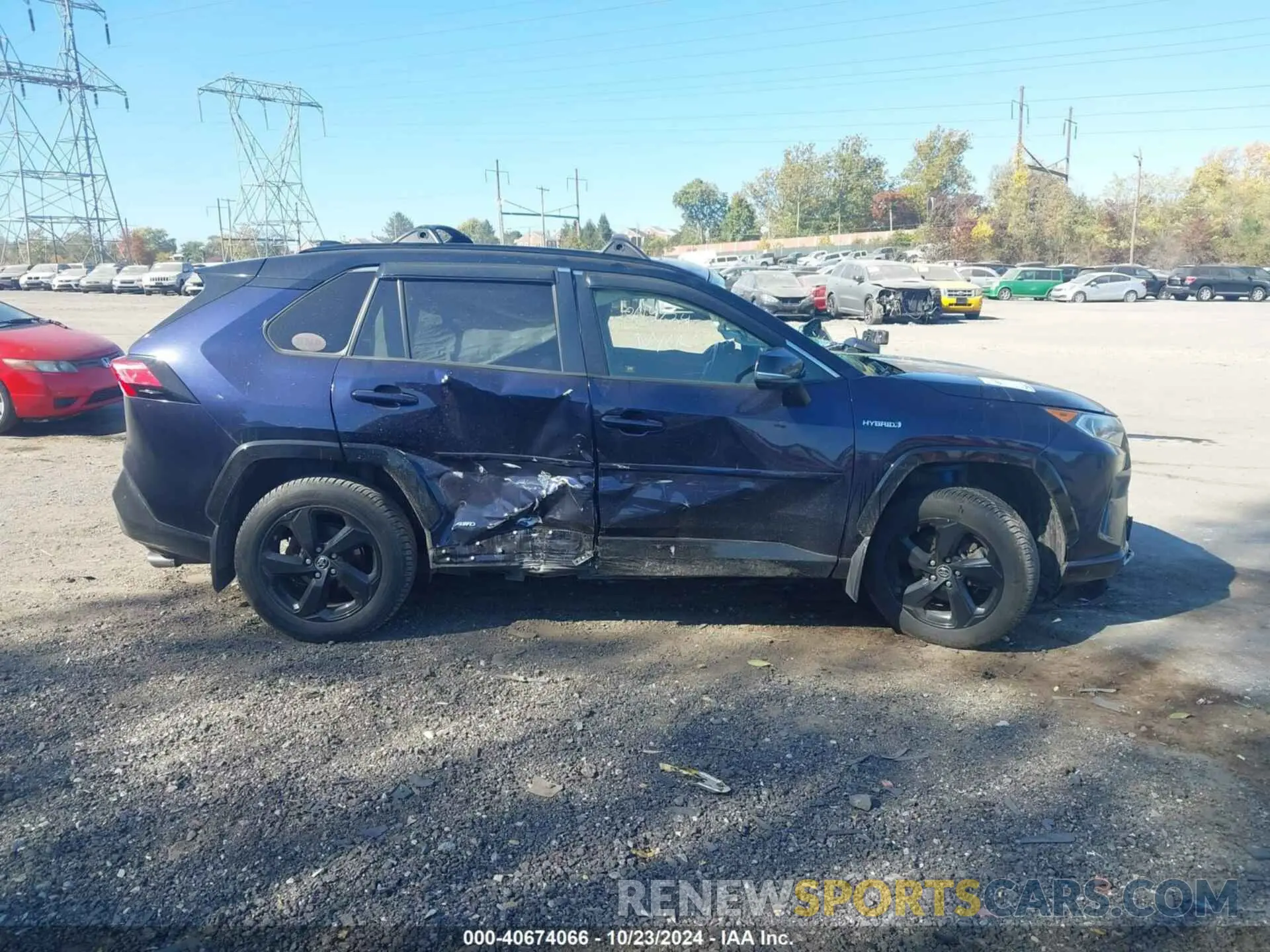 12 fotografías del automóvil dañado JTMEWRFV3KD509989 TOYOTA RAV4 HYBRID 2019
