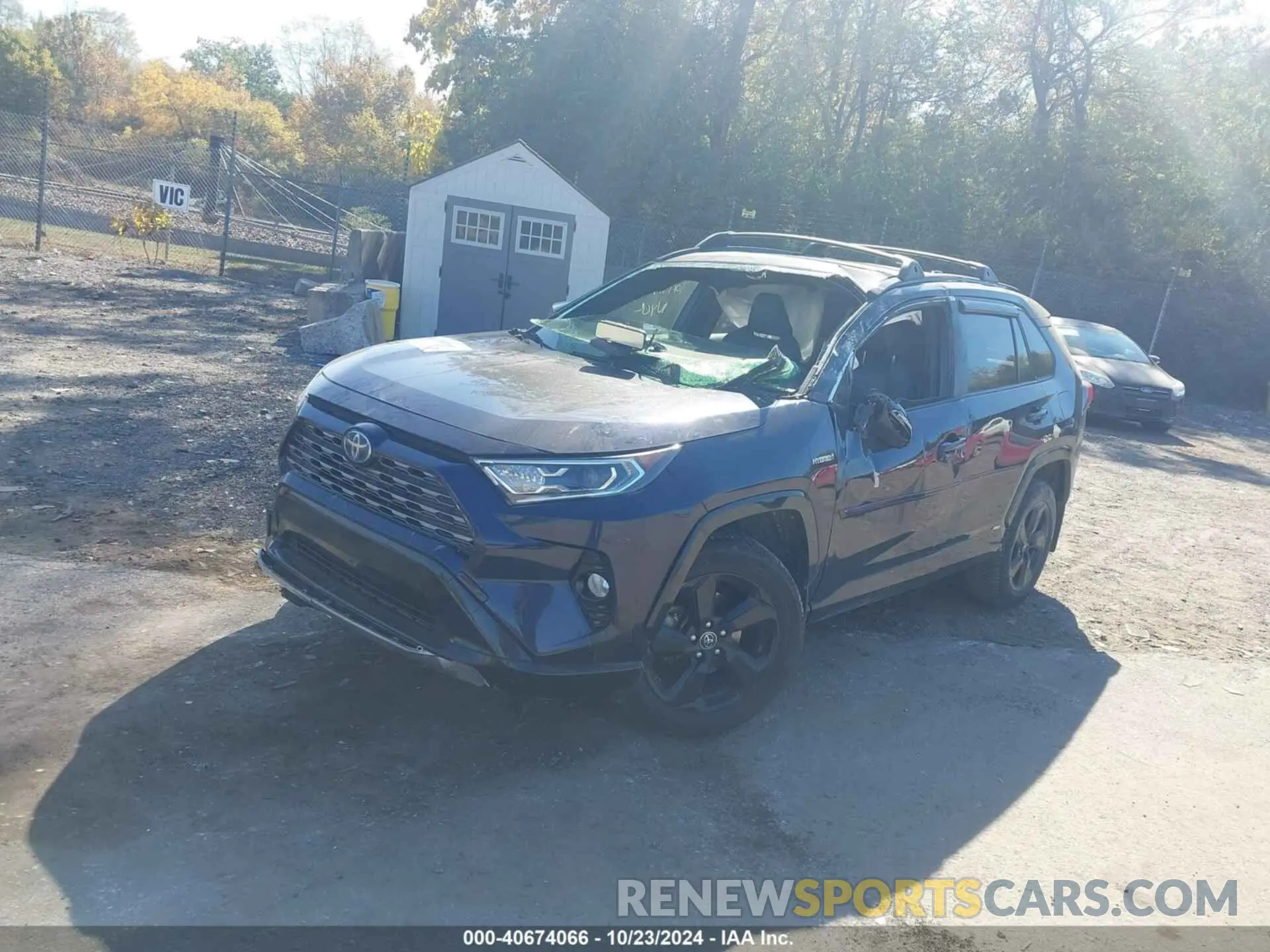 2 fotografías del automóvil dañado JTMEWRFV3KD509989 TOYOTA RAV4 HYBRID 2019