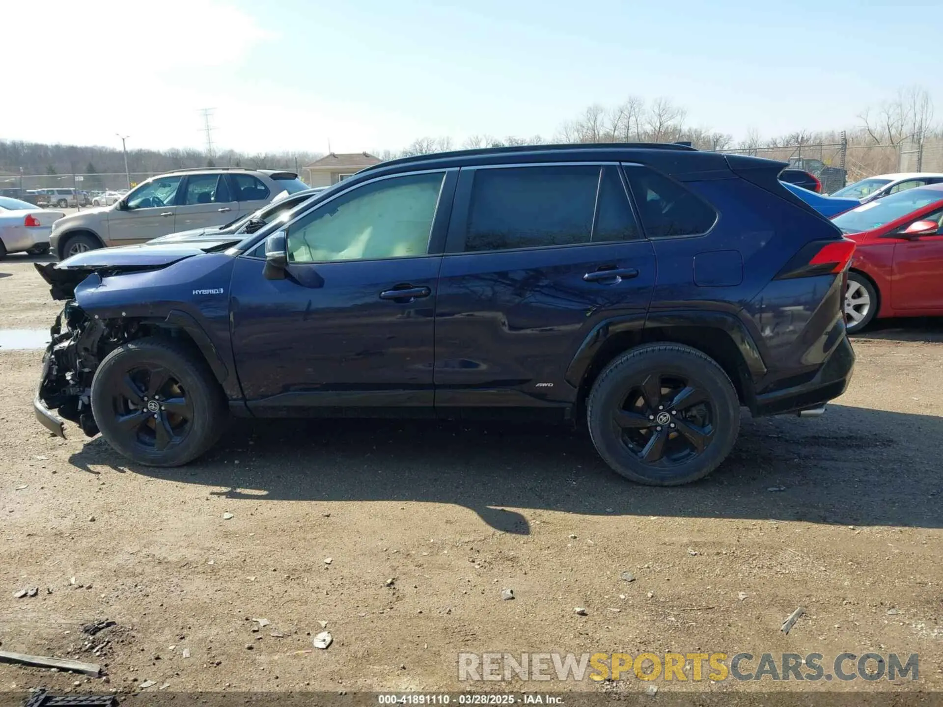 14 fotografías del automóvil dañado JTMEWRFV4KD508494 TOYOTA RAV4 HYBRID 2019
