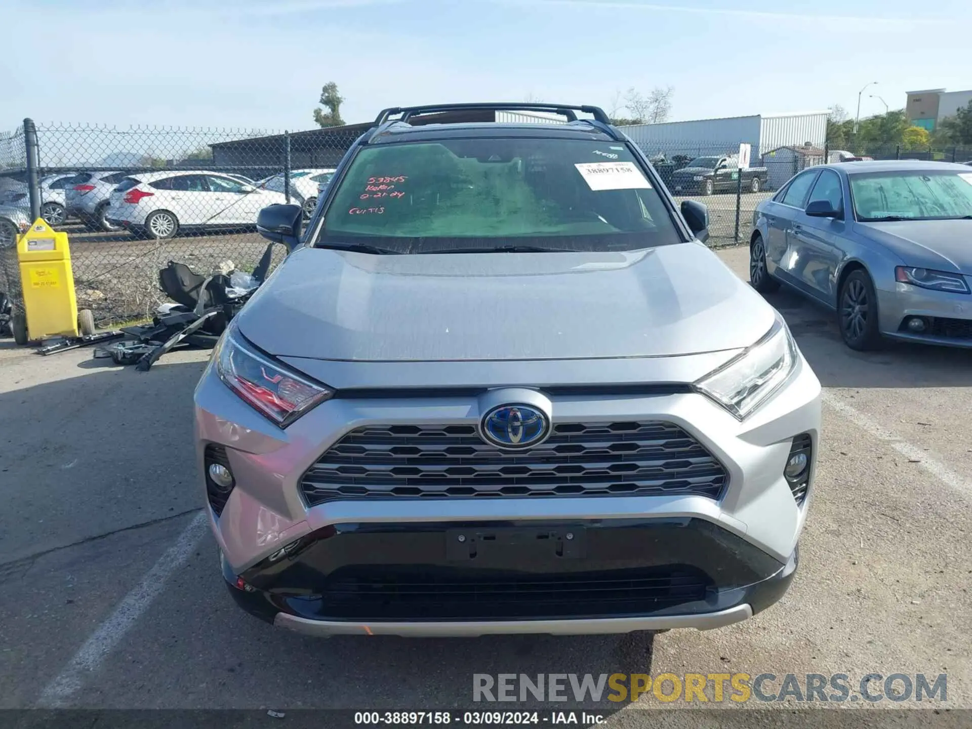 13 fotografías del automóvil dañado JTMEWRFV5KJ026912 TOYOTA RAV4 HYBRID 2019