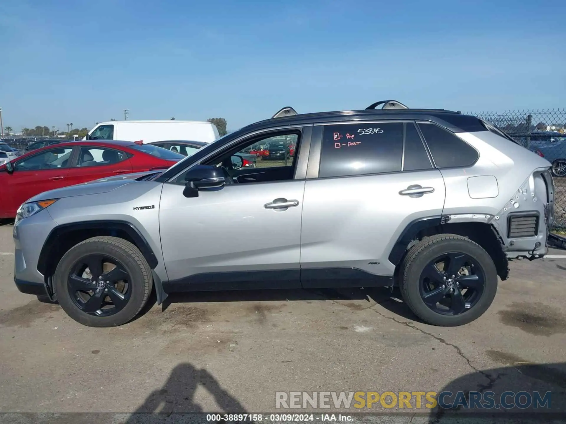 15 fotografías del automóvil dañado JTMEWRFV5KJ026912 TOYOTA RAV4 HYBRID 2019