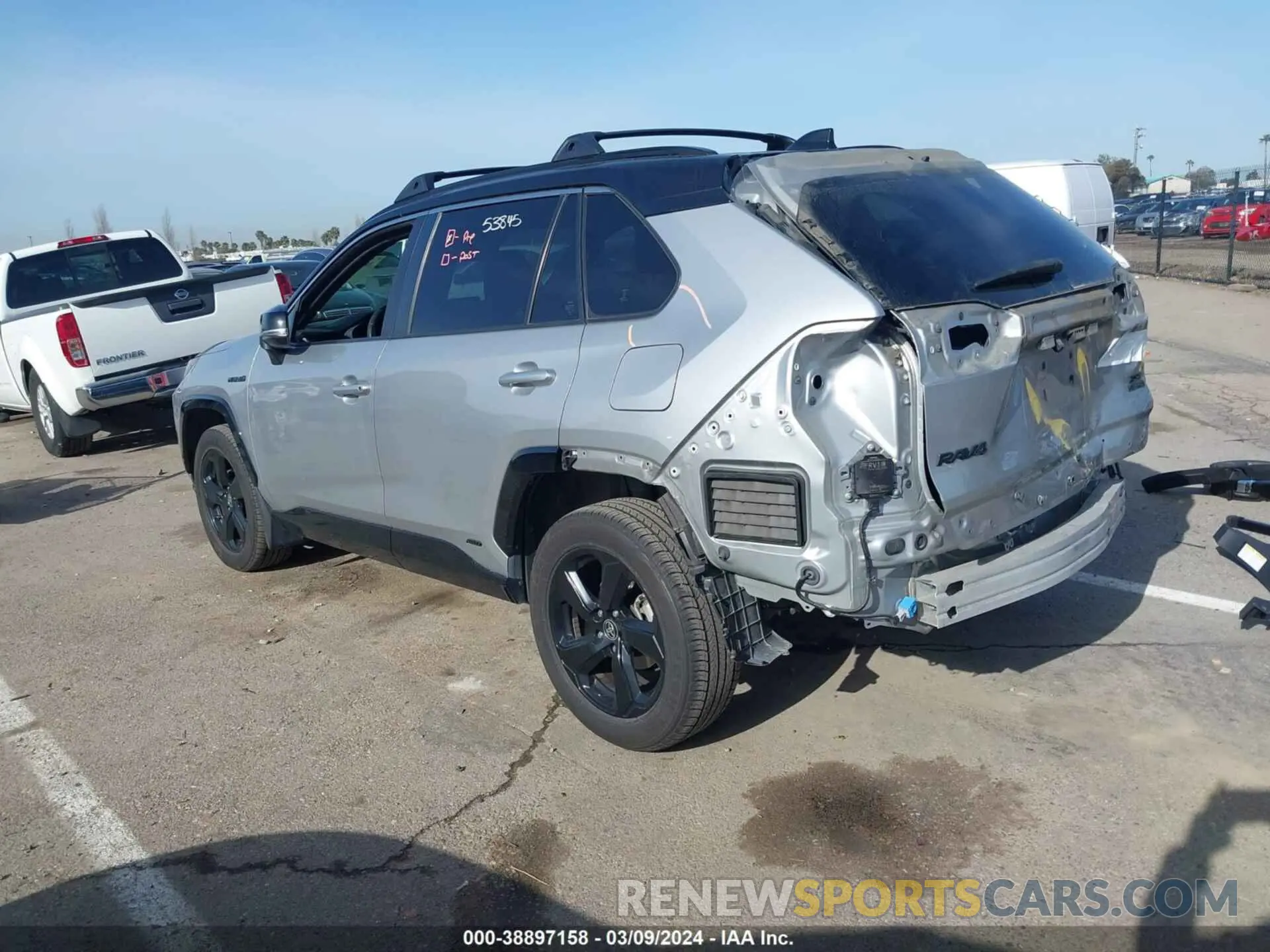 3 fotografías del automóvil dañado JTMEWRFV5KJ026912 TOYOTA RAV4 HYBRID 2019
