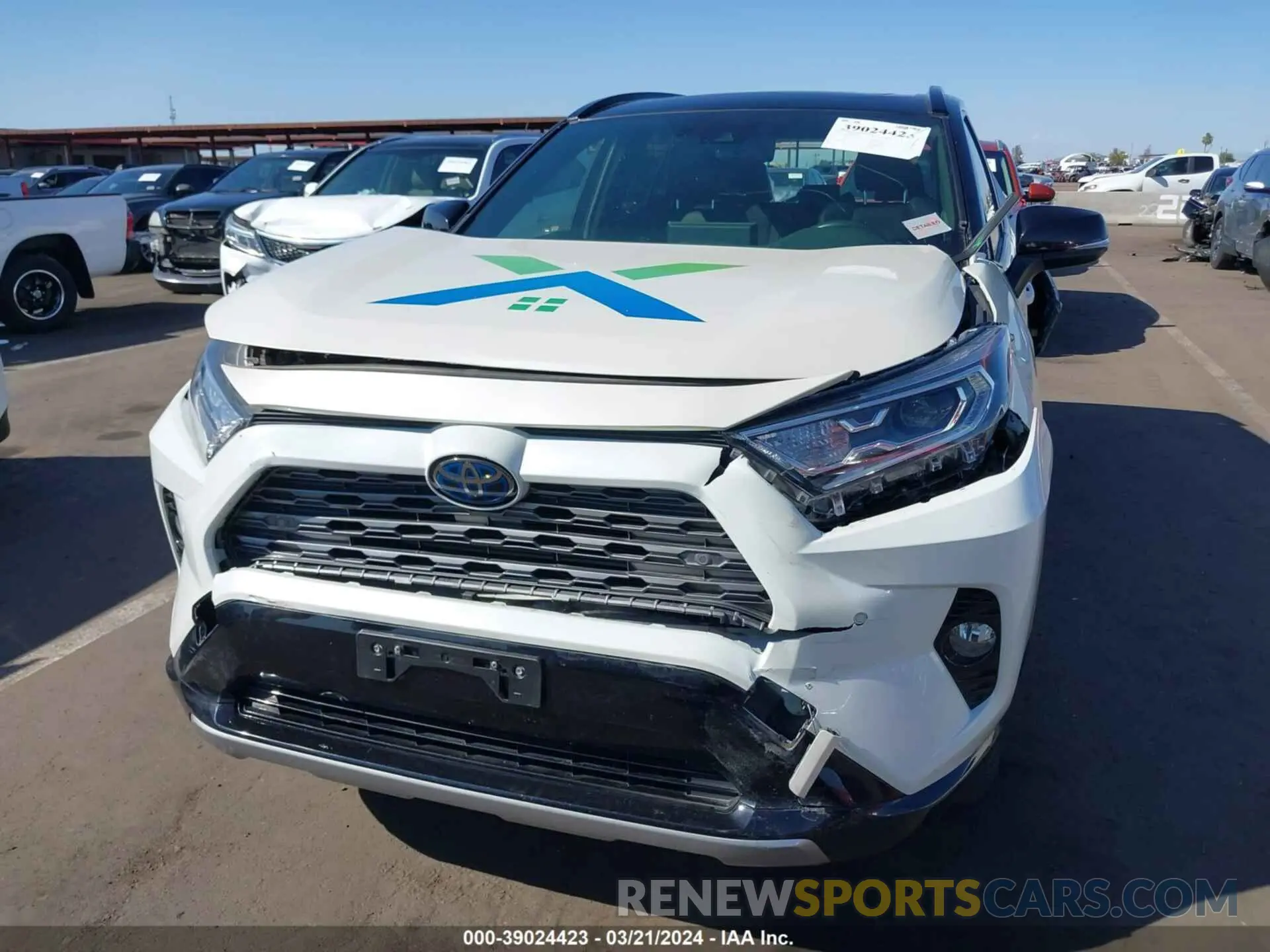 12 fotografías del automóvil dañado JTMEWRFV7KD506285 TOYOTA RAV4 HYBRID 2019