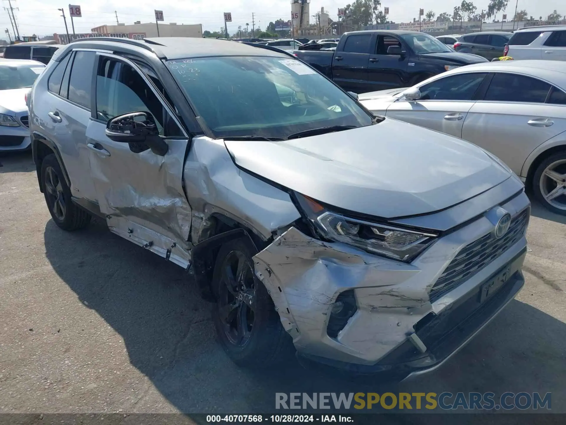 1 fotografías del automóvil dañado JTMEWRFV7KJ022912 TOYOTA RAV4 HYBRID 2019