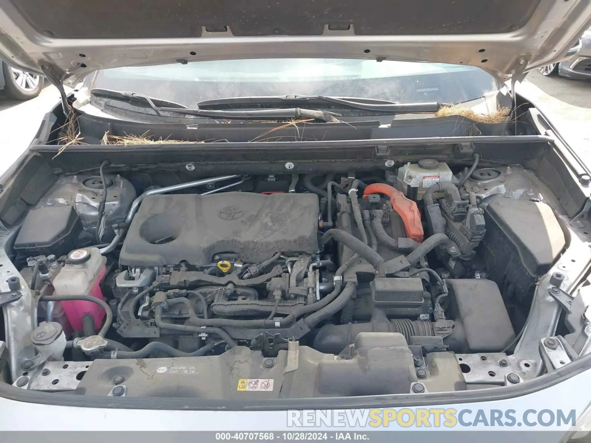 10 fotografías del automóvil dañado JTMEWRFV7KJ022912 TOYOTA RAV4 HYBRID 2019