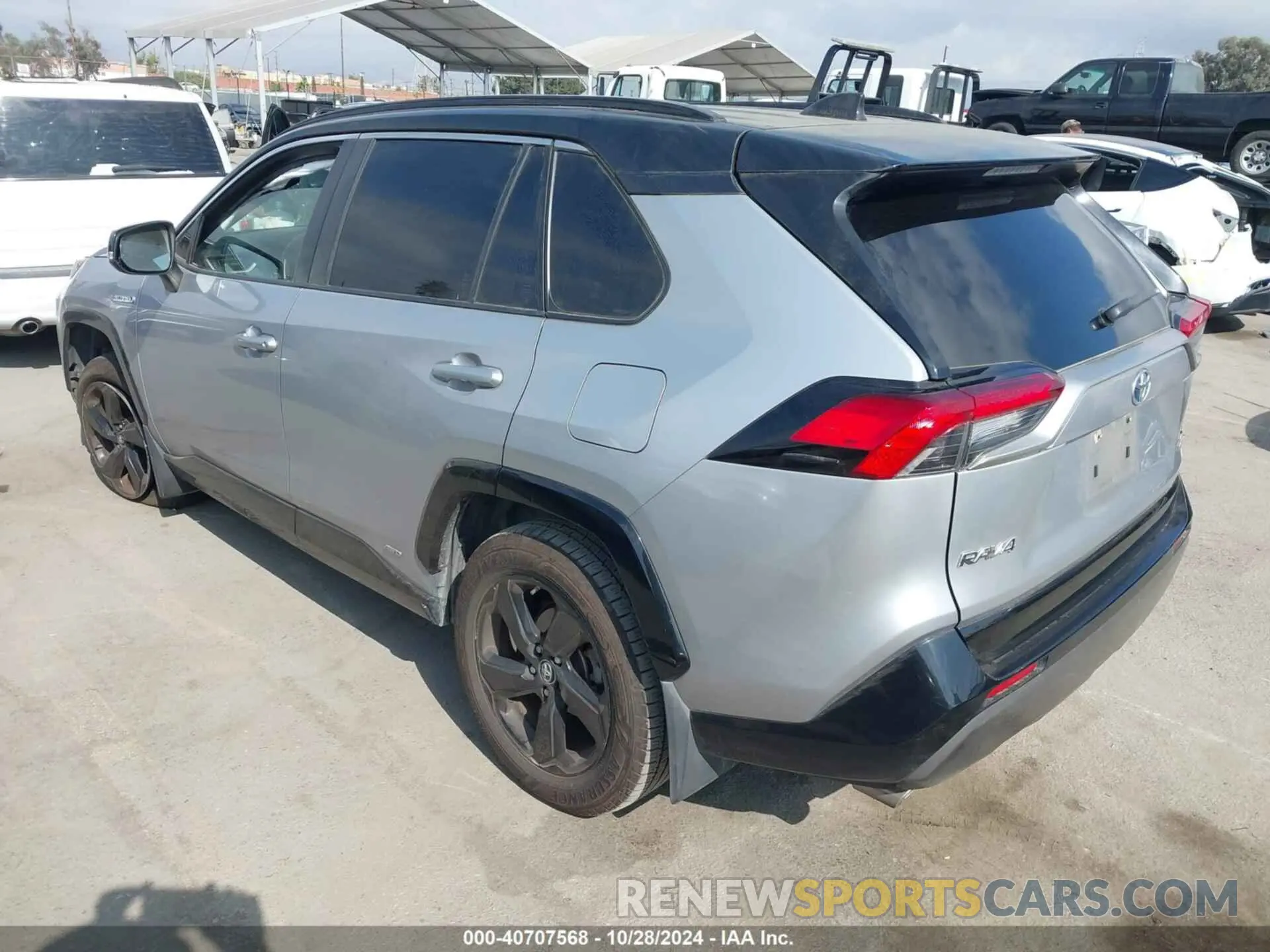 3 fotografías del automóvil dañado JTMEWRFV7KJ022912 TOYOTA RAV4 HYBRID 2019