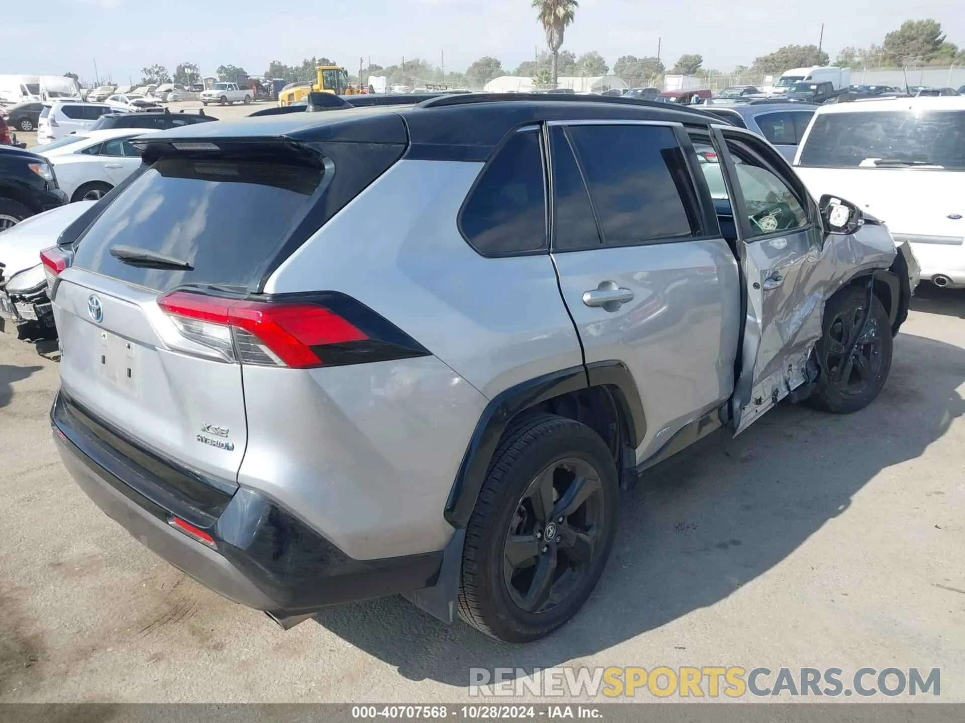 4 fotografías del automóvil dañado JTMEWRFV7KJ022912 TOYOTA RAV4 HYBRID 2019