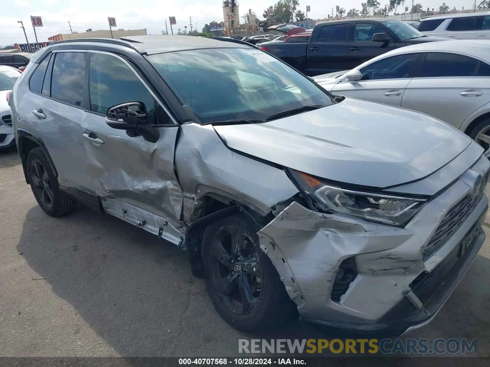 6 fotografías del automóvil dañado JTMEWRFV7KJ022912 TOYOTA RAV4 HYBRID 2019