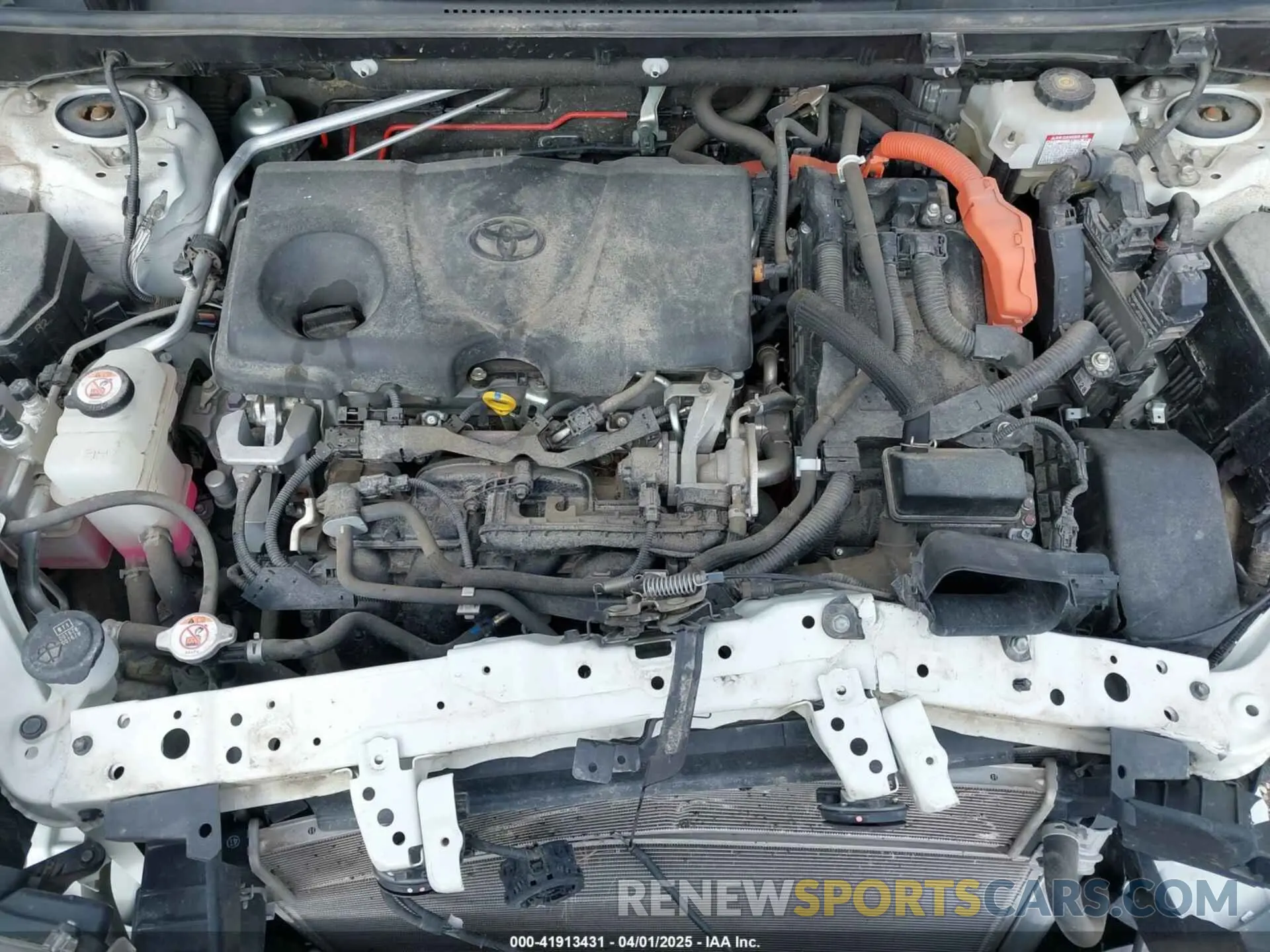 10 fotografías del automóvil dañado JTMEWRFVXKD511853 TOYOTA RAV4 HYBRID 2019