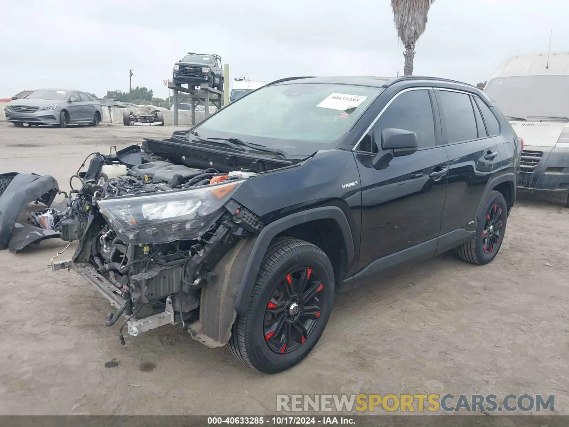 2 fotografías del automóvil dañado JTMLWRFV2KD002749 TOYOTA RAV4 HYBRID 2019