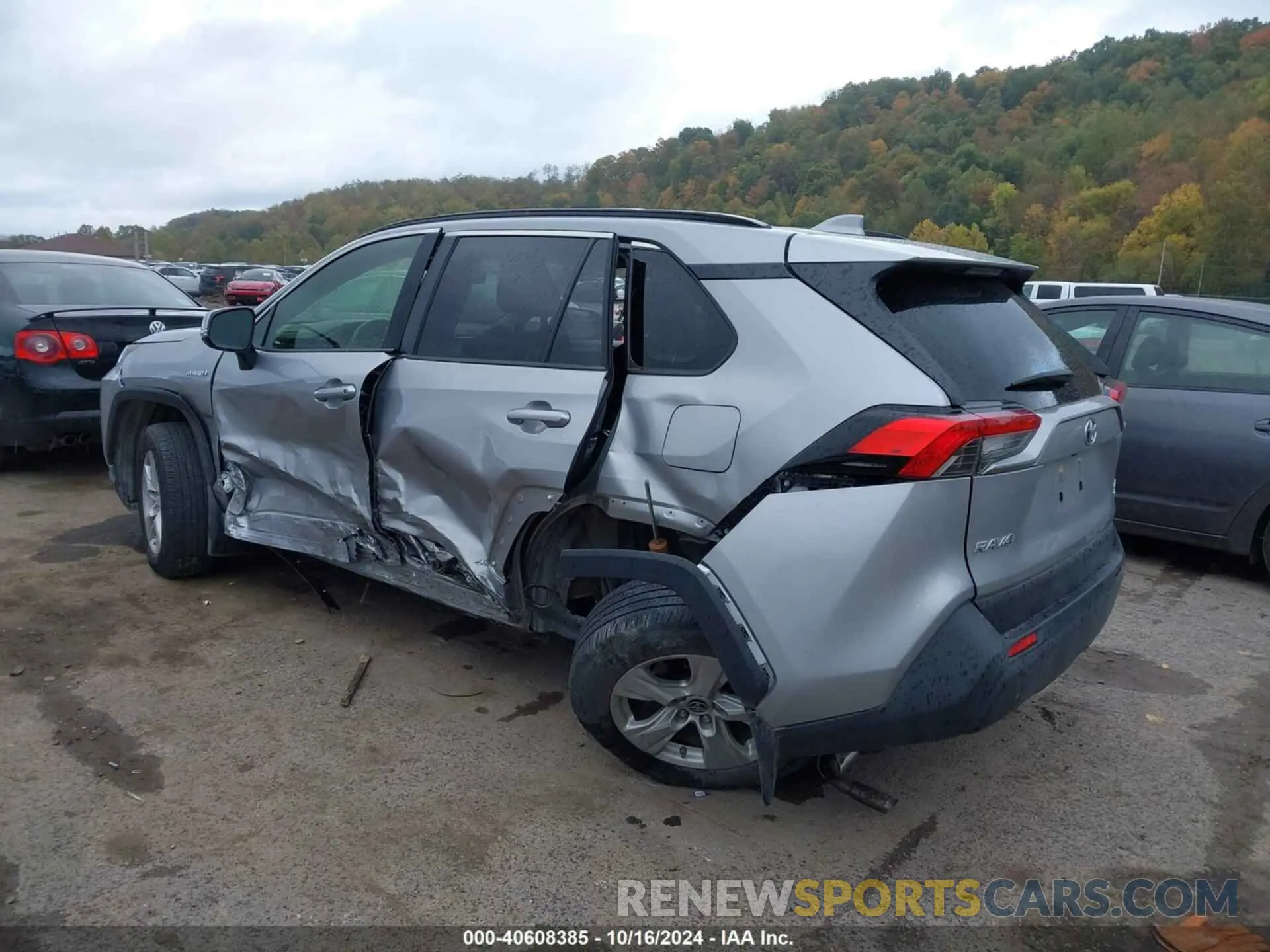 3 fotografías del automóvil dañado JTMMWRFV5KD035085 TOYOTA RAV4 HYBRID 2019