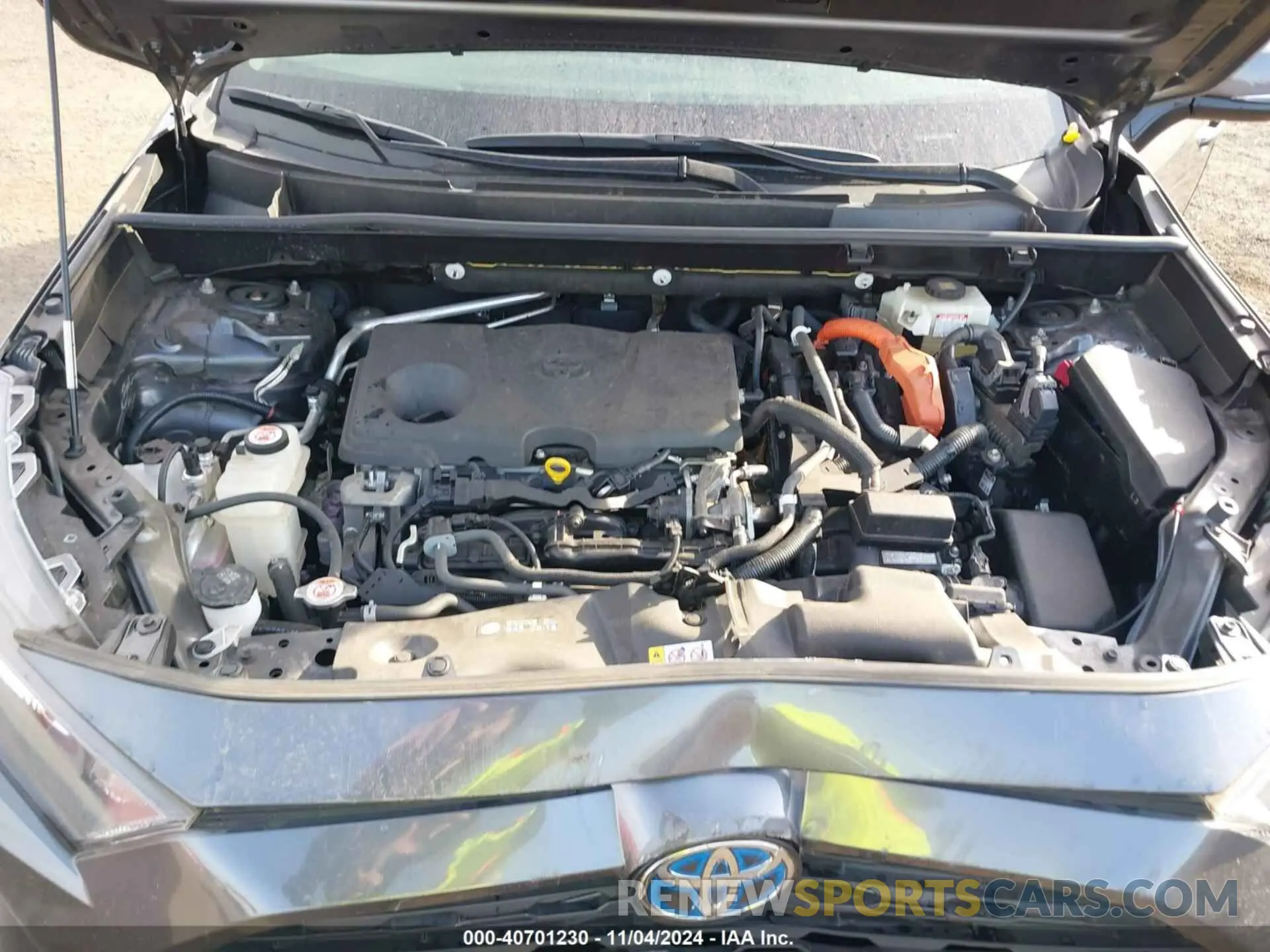 10 fotografías del automóvil dañado JTMMWRFV6KD013046 TOYOTA RAV4 HYBRID 2019