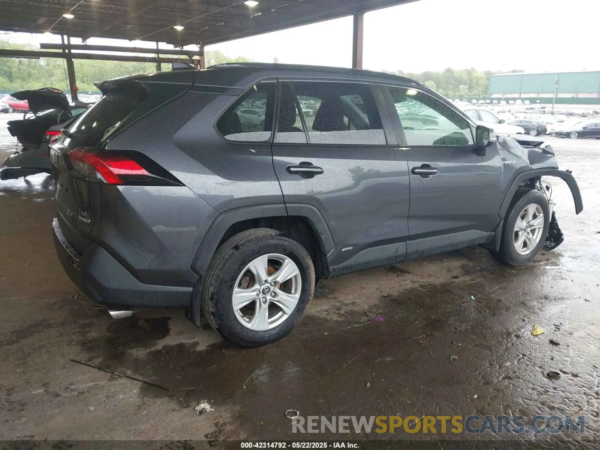 4 fotografías del automóvil dañado JTMMWRFV6KD020675 TOYOTA RAV4 HYBRID 2019