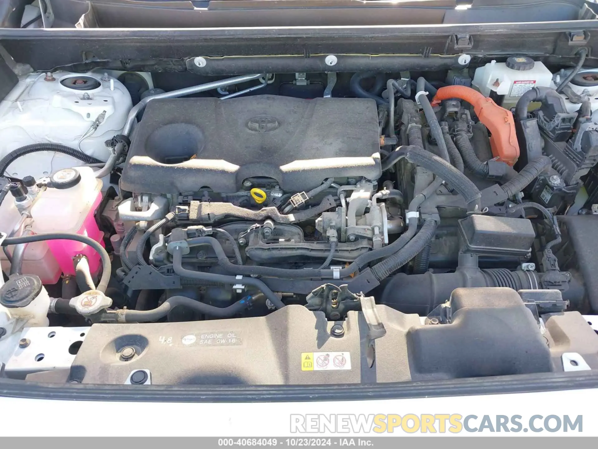 10 fotografías del automóvil dañado JTMMWRFV8KD035968 TOYOTA RAV4 HYBRID 2019