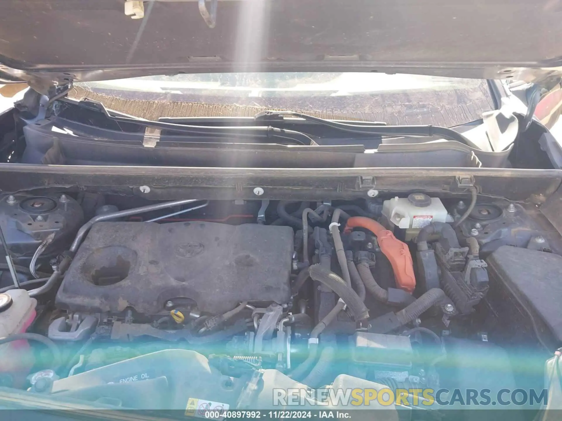 10 fotografías del automóvil dañado JTMMWRFVXKD003376 TOYOTA RAV4 HYBRID 2019