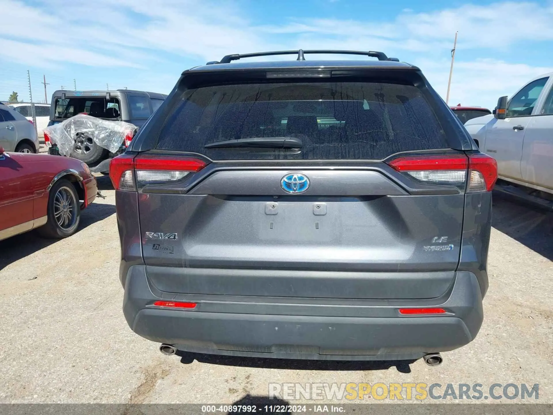 16 fotografías del automóvil dañado JTMMWRFVXKD003376 TOYOTA RAV4 HYBRID 2019
