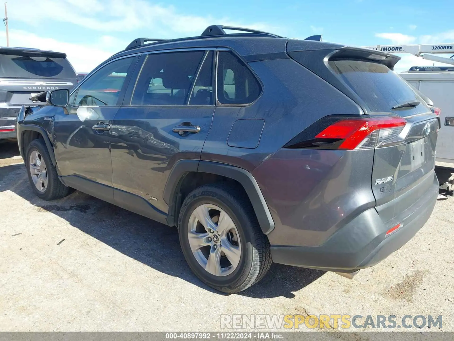 3 fotografías del automóvil dañado JTMMWRFVXKD003376 TOYOTA RAV4 HYBRID 2019