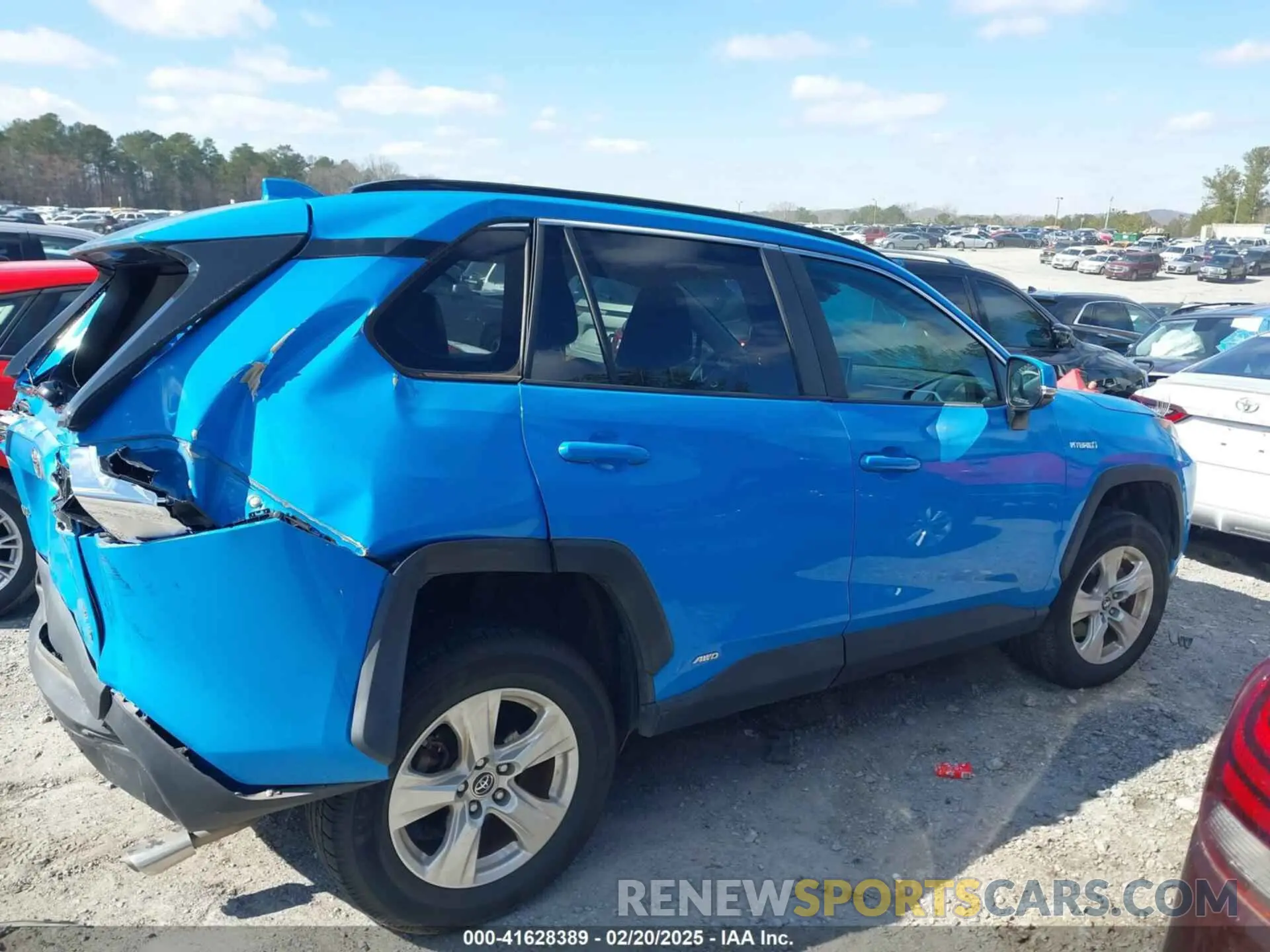 13 fotografías del automóvil dañado JTMRWRFV1KD501083 TOYOTA RAV4 HYBRID 2019