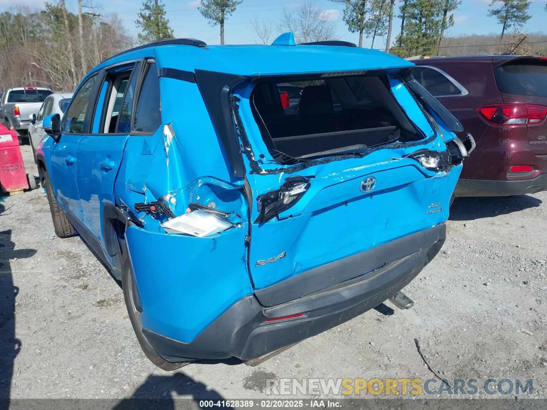 3 fotografías del automóvil dañado JTMRWRFV1KD501083 TOYOTA RAV4 HYBRID 2019