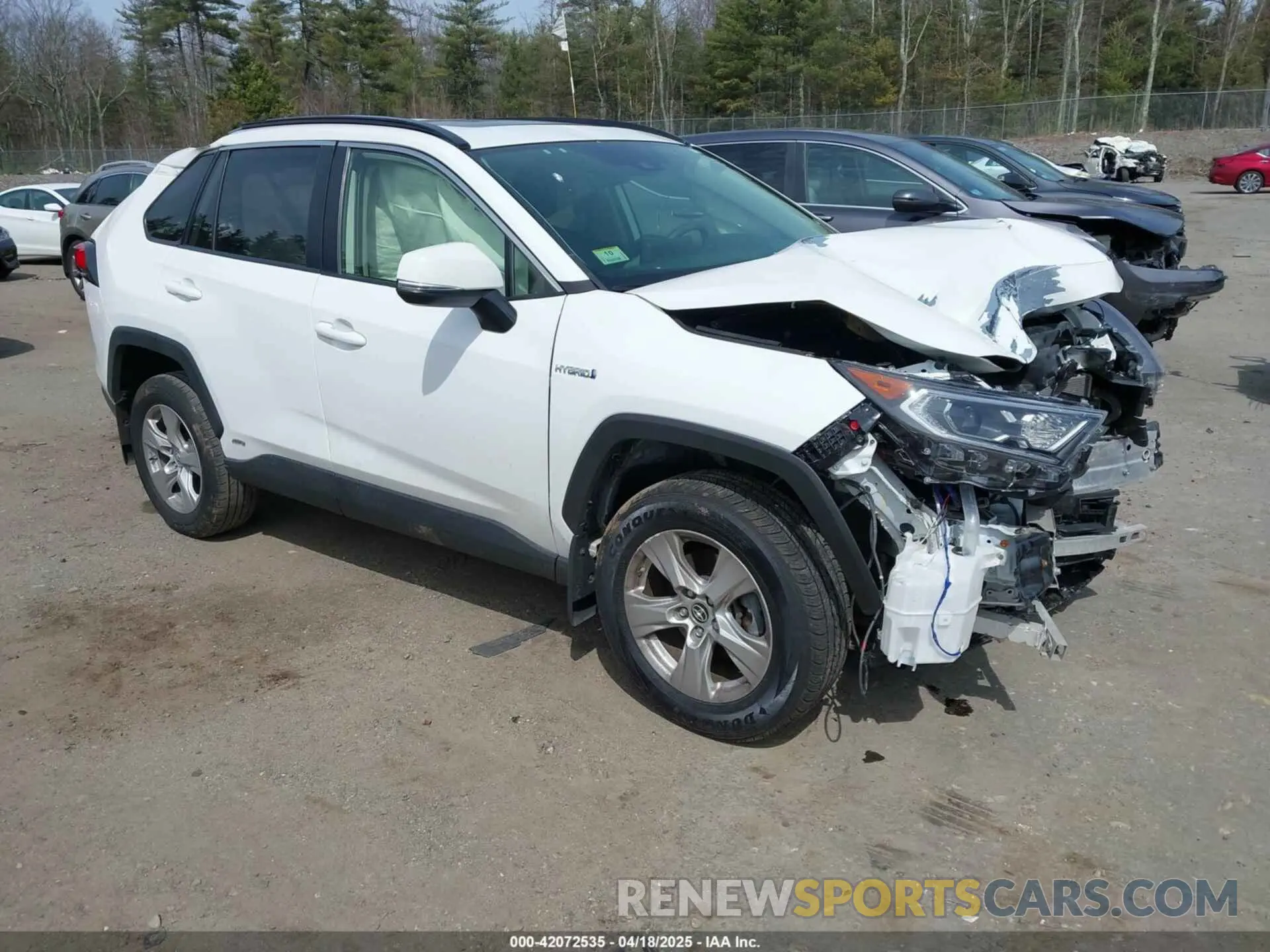 1 fotografías del automóvil dañado JTMRWRFV2KD022588 TOYOTA RAV4 HYBRID 2019
