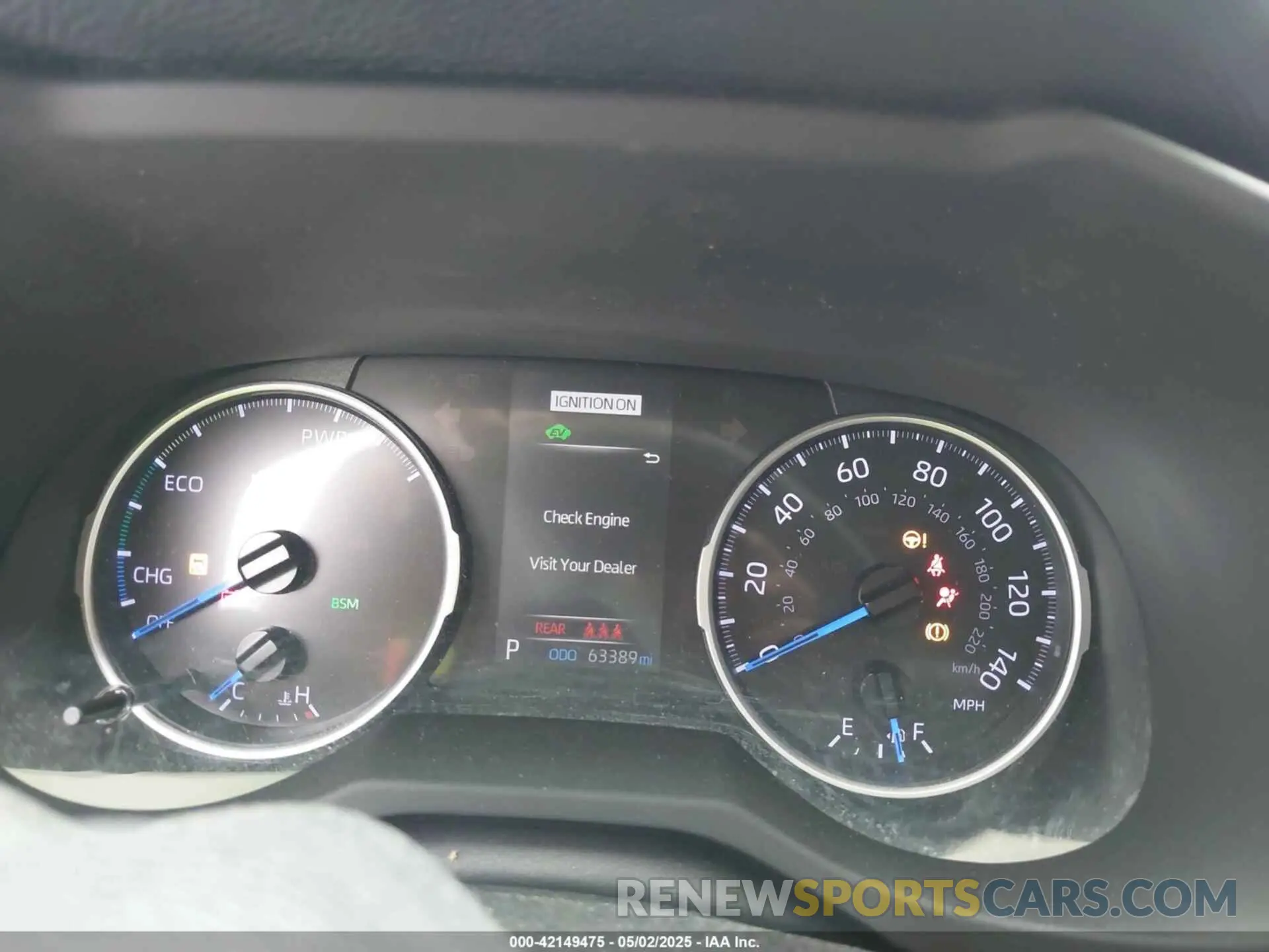 7 fotografías del automóvil dañado JTMRWRFV4KD034399 TOYOTA RAV4 HYBRID 2019