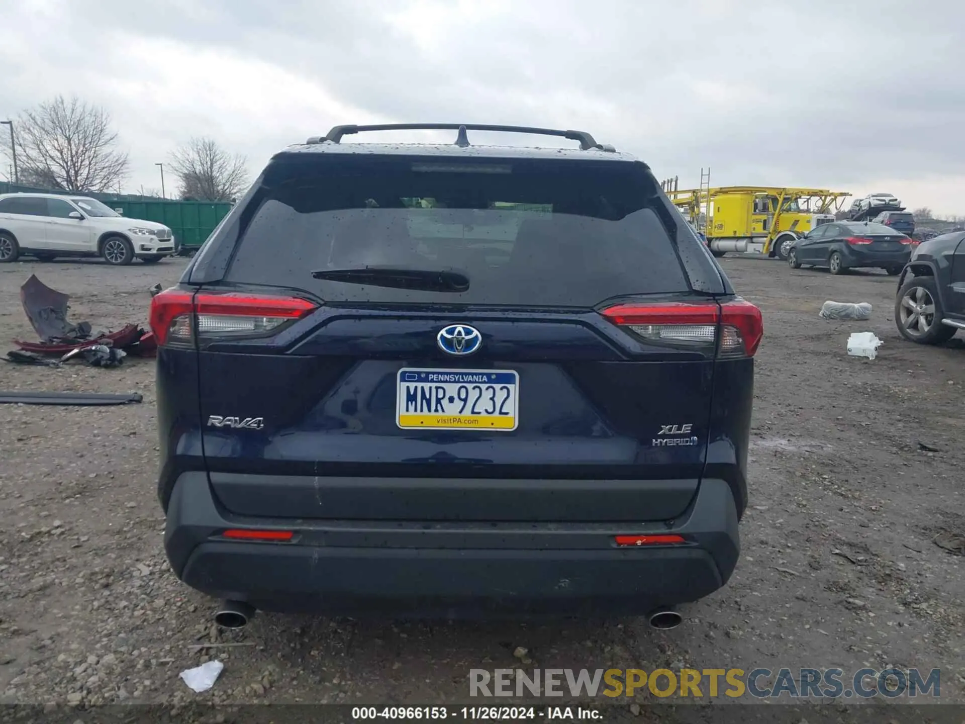 15 fotografías del automóvil dañado JTMRWRFV5KD517822 TOYOTA RAV4 HYBRID 2019