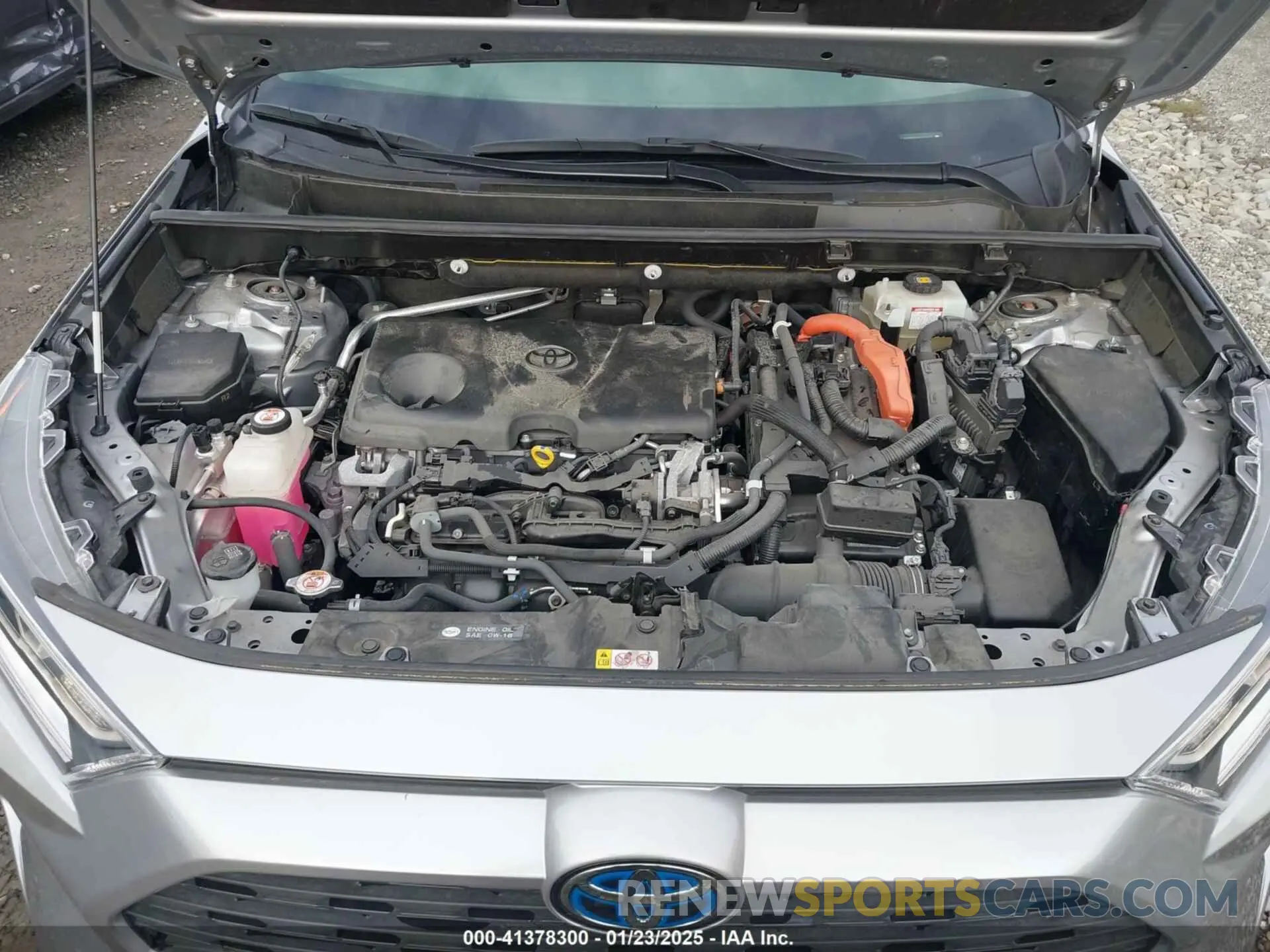 10 fotografías del automóvil dañado JTMRWRFV6KD015921 TOYOTA RAV4 HYBRID 2019