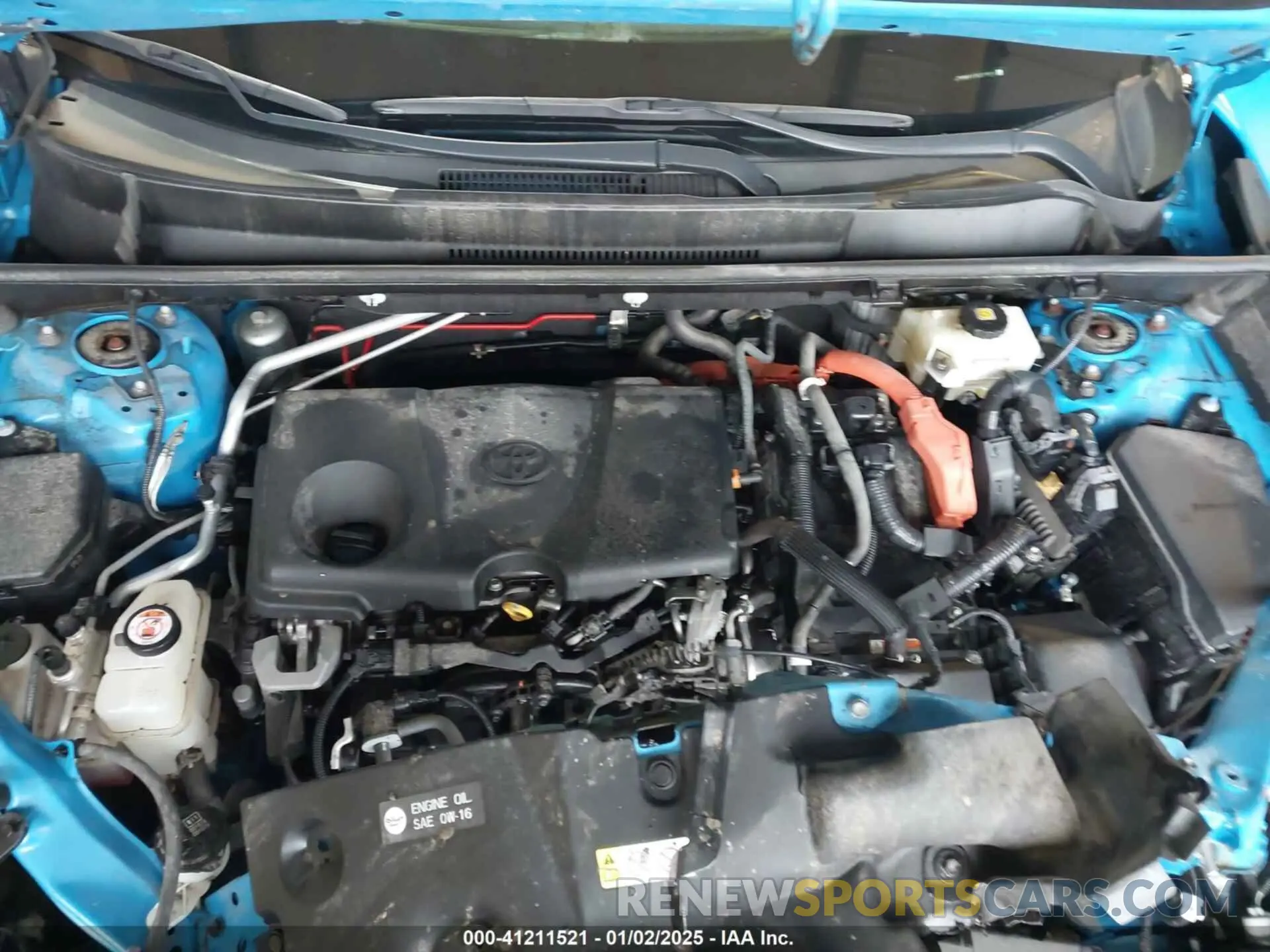 10 fotografías del automóvil dañado JTMRWRFV7KD019914 TOYOTA RAV4 HYBRID 2019