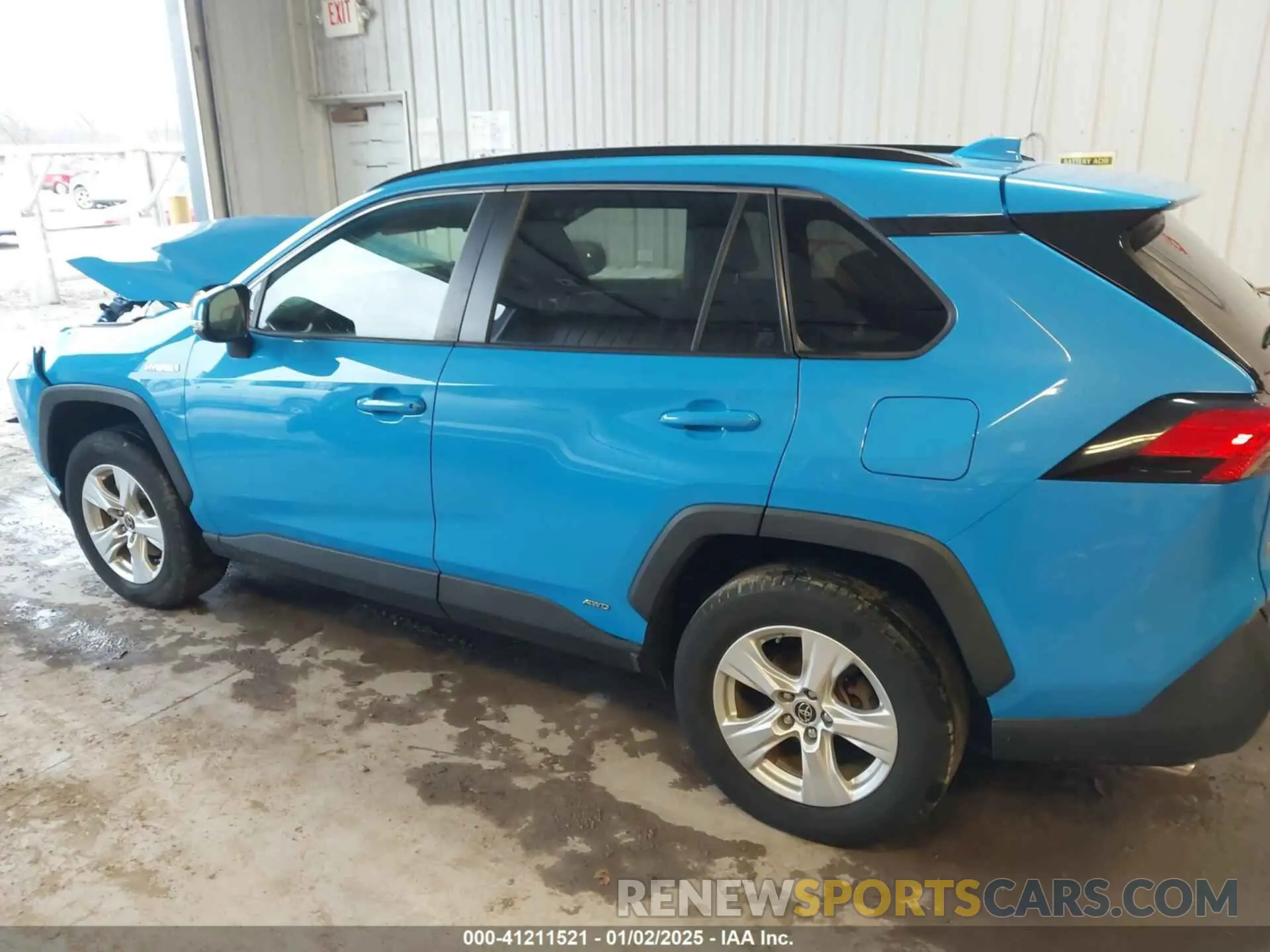 14 fotografías del automóvil dañado JTMRWRFV7KD019914 TOYOTA RAV4 HYBRID 2019