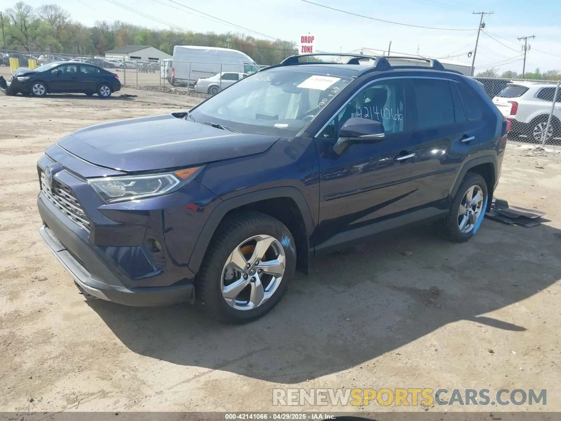 2 fotografías del automóvil dañado 2T3DWRFV0LW070377 TOYOTA RAV4 HYBRID 2020