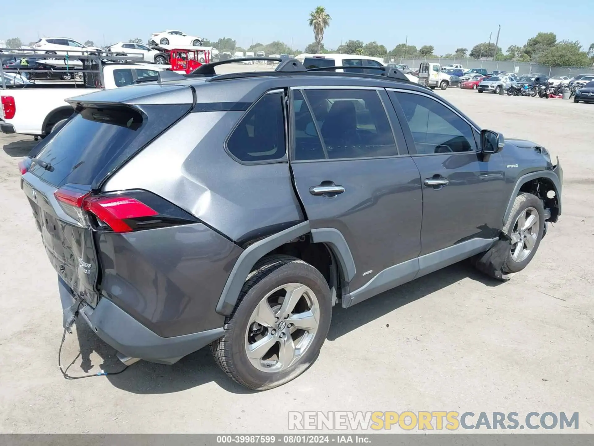 4 fotografías del automóvil dañado 2T3DWRFV1LW059324 TOYOTA RAV4 HYBRID 2020