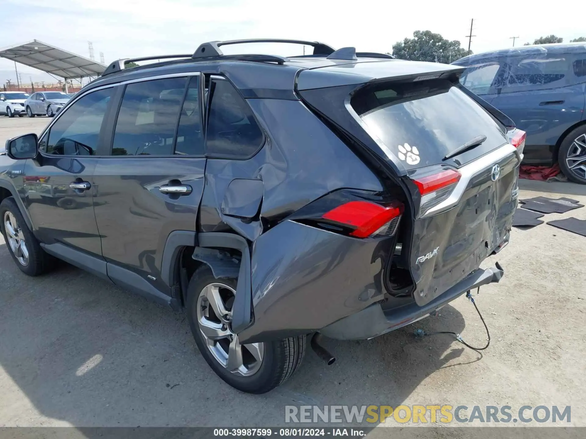 6 fotografías del automóvil dañado 2T3DWRFV1LW059324 TOYOTA RAV4 HYBRID 2020