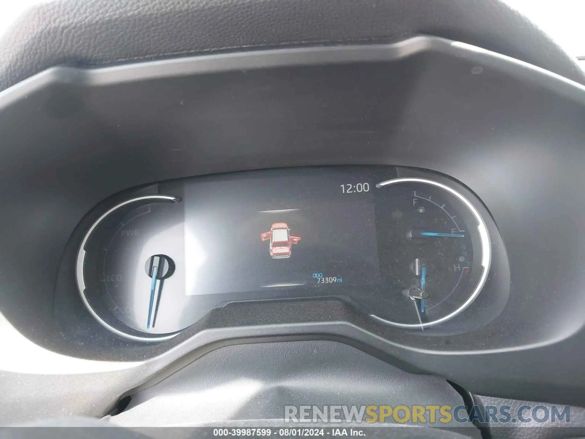 7 fotografías del automóvil dañado 2T3DWRFV1LW059324 TOYOTA RAV4 HYBRID 2020
