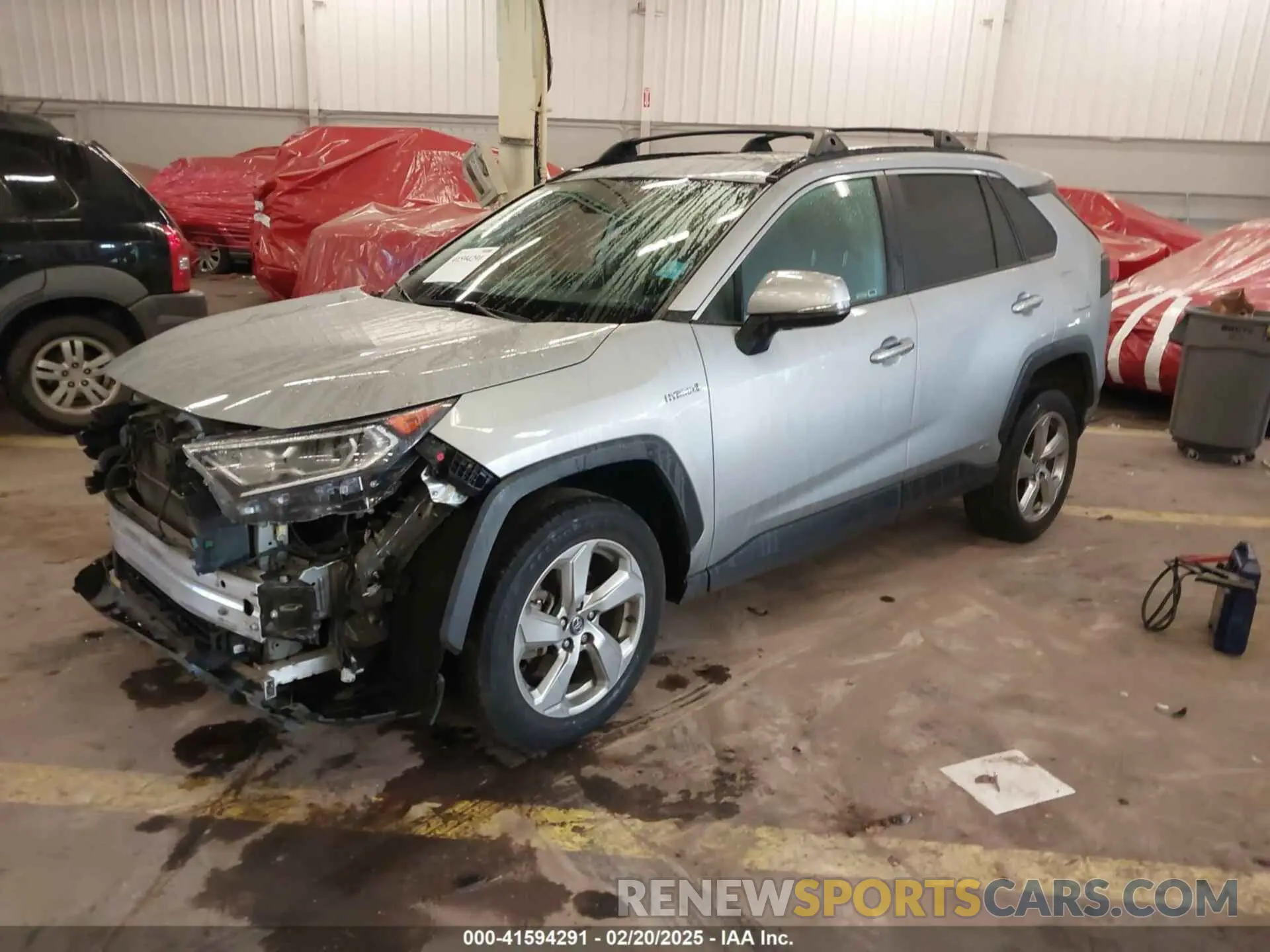 2 fotografías del automóvil dañado 2T3DWRFV5LW051470 TOYOTA RAV4 HYBRID 2020