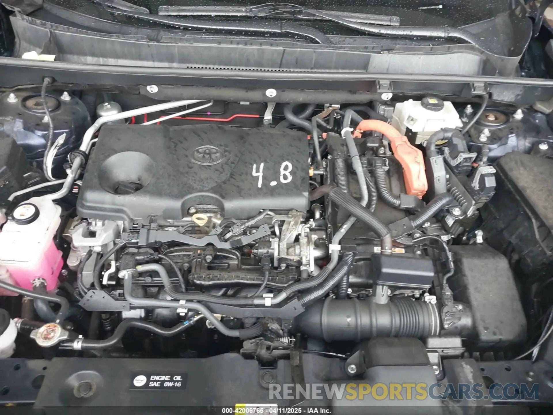 10 fotografías del automóvil dañado 2T3DWRFV5LW053459 TOYOTA RAV4 HYBRID 2020