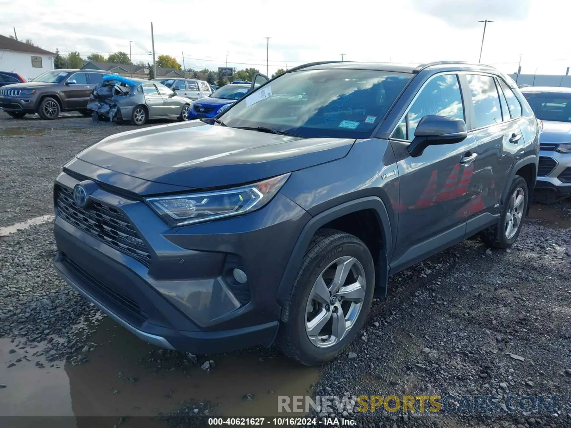 2 fotografías del automóvil dañado 2T3DWRFV5LW075056 TOYOTA RAV4 HYBRID 2020
