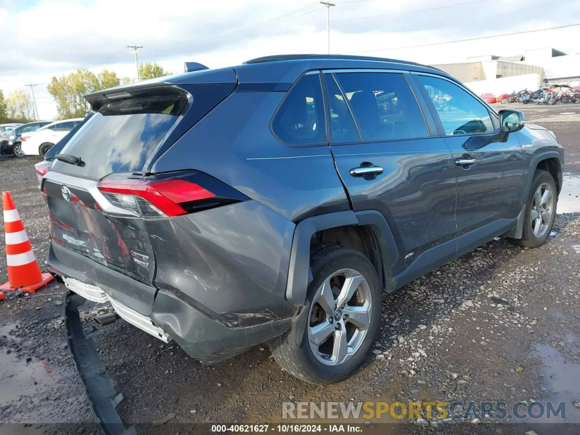4 fotografías del automóvil dañado 2T3DWRFV5LW075056 TOYOTA RAV4 HYBRID 2020