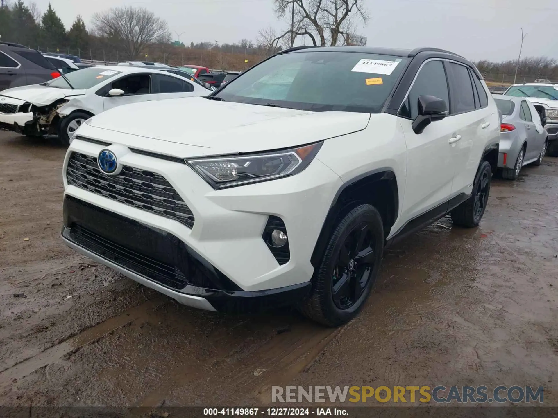 2 fotografías del automóvil dañado 2T3EWRFV3LW073018 TOYOTA RAV4 HYBRID 2020