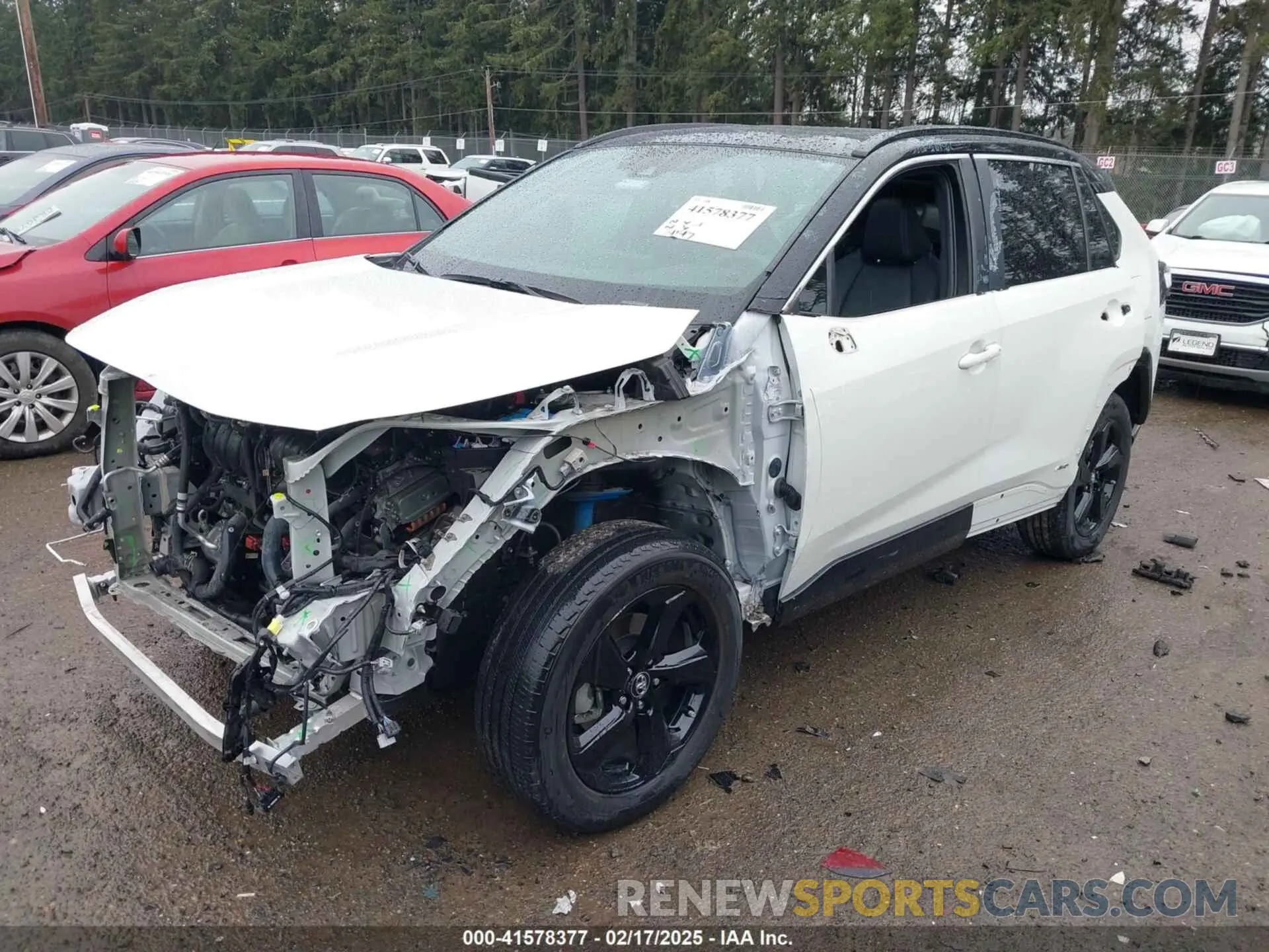 2 fotografías del automóvil dañado 2T3EWRFV5LW083792 TOYOTA RAV4 HYBRID 2020