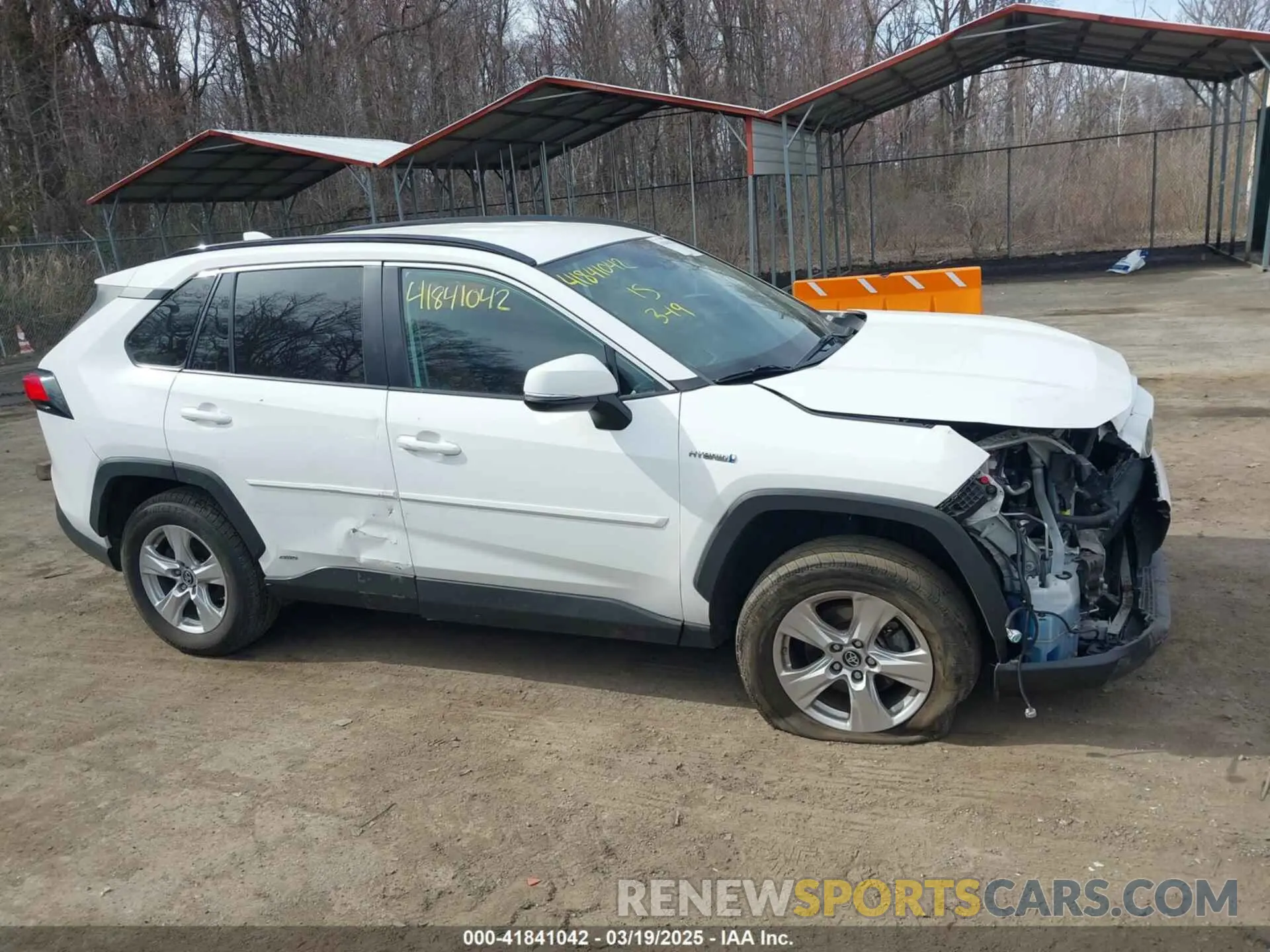 14 fotografías del automóvil dañado 2T3MWRFV7LW050403 TOYOTA RAV4 HYBRID 2020