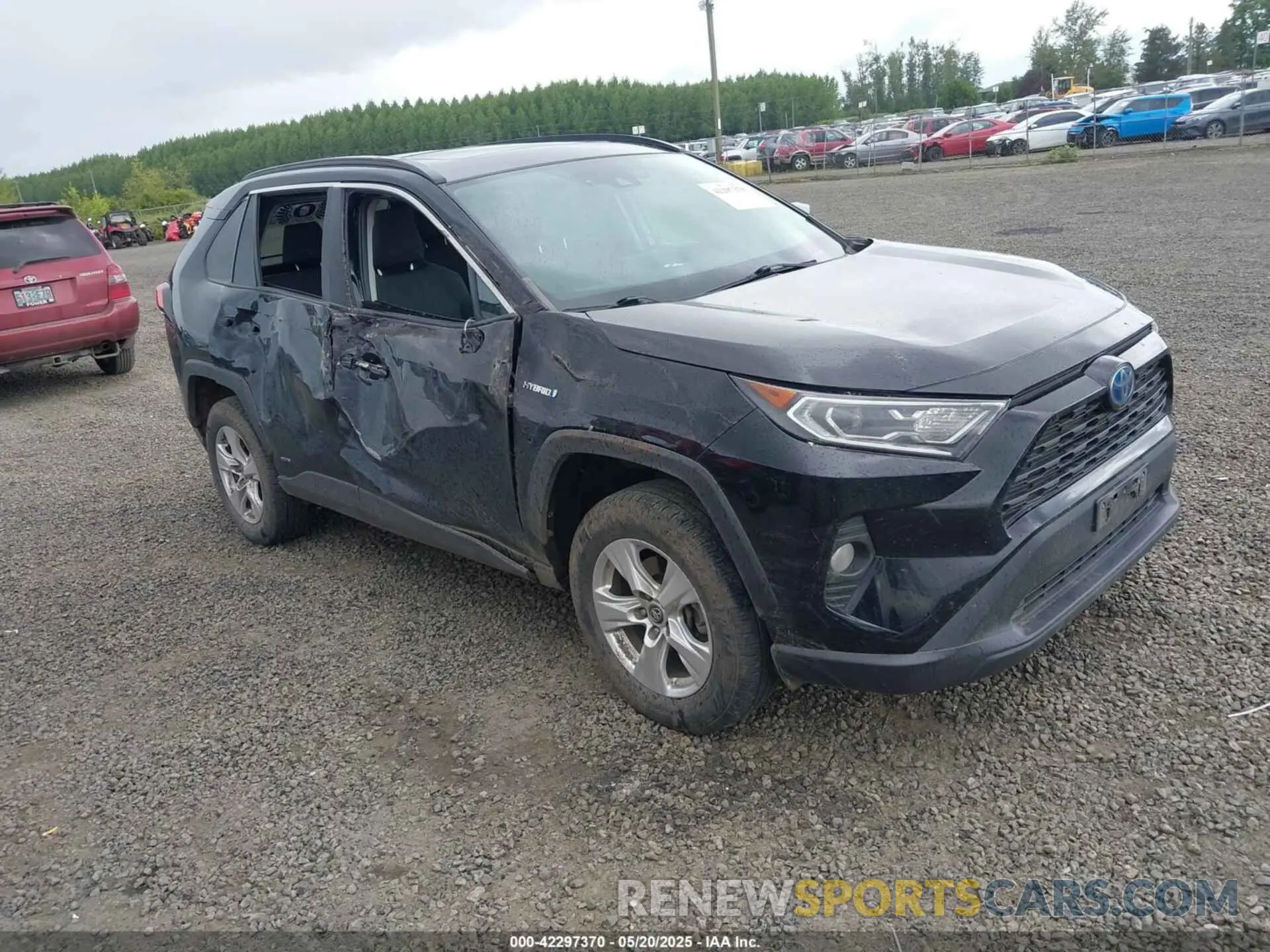 1 fotografías del automóvil dañado 2T3RWRFV3LW064403 TOYOTA RAV4 HYBRID 2020