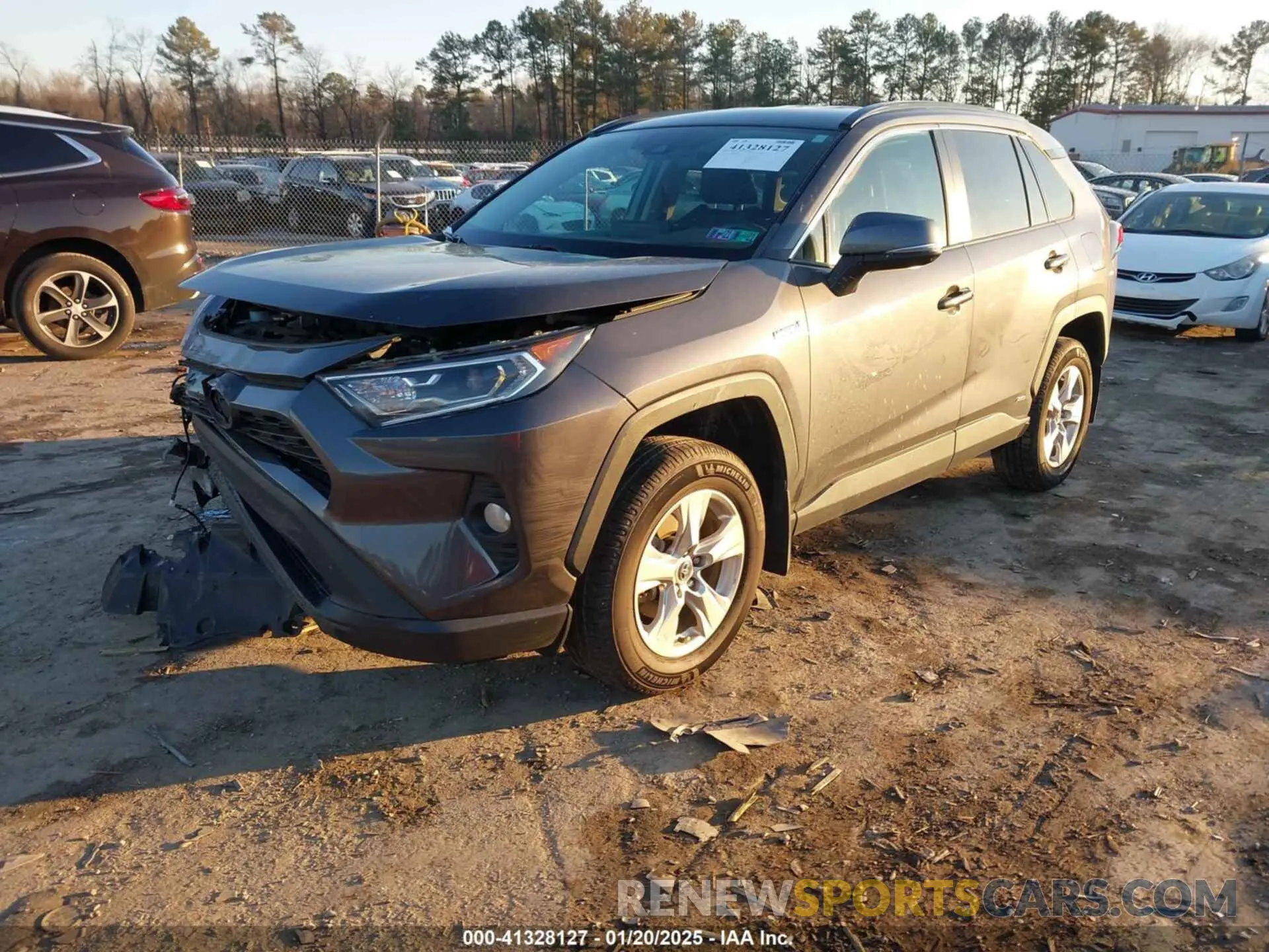 2 fotografías del automóvil dañado 2T3RWRFV4LW077855 TOYOTA RAV4 HYBRID 2020