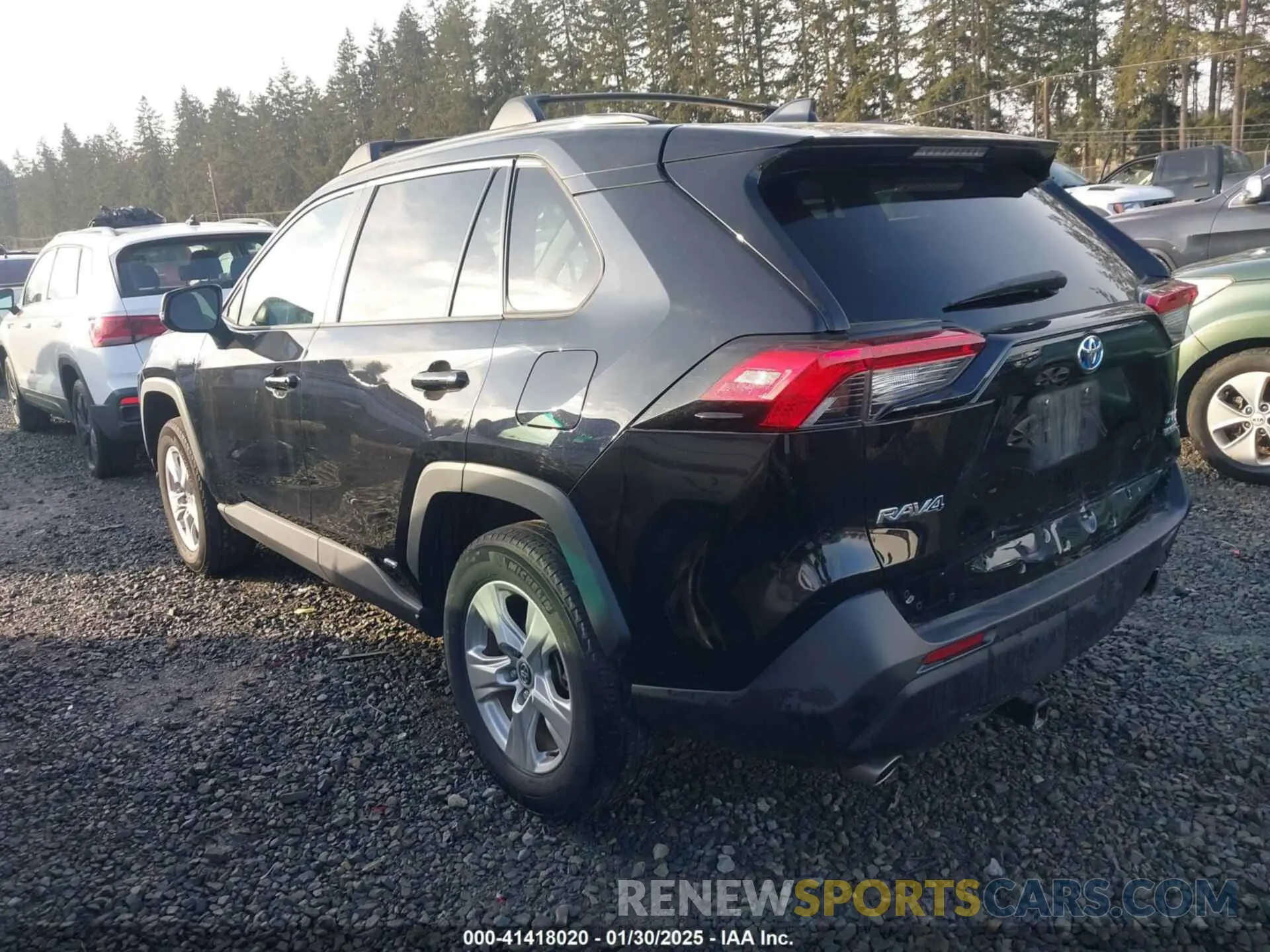 3 fotografías del automóvil dañado 2T3RWRFV5LW072518 TOYOTA RAV4 HYBRID 2020