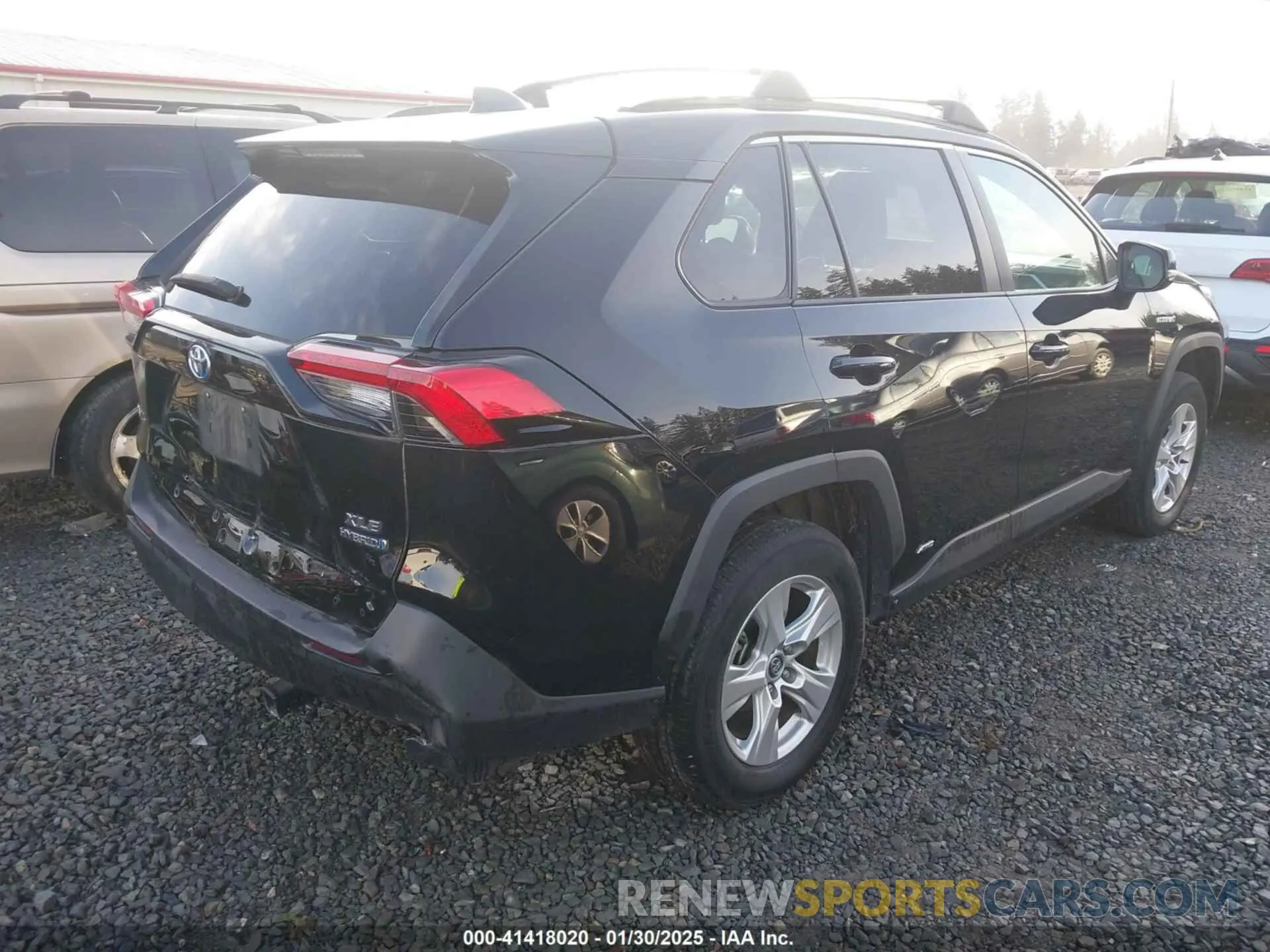 4 fotografías del automóvil dañado 2T3RWRFV5LW072518 TOYOTA RAV4 HYBRID 2020